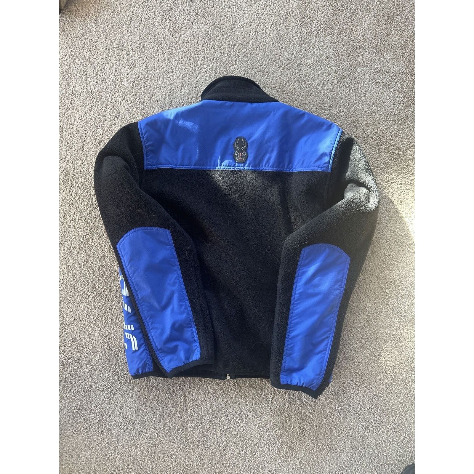 Spyder Spyder Fleece Zip Up Jacket Adult Medium Blue Black Ski Size US M / EU 48-50 / 2 - 6 Thumbnail