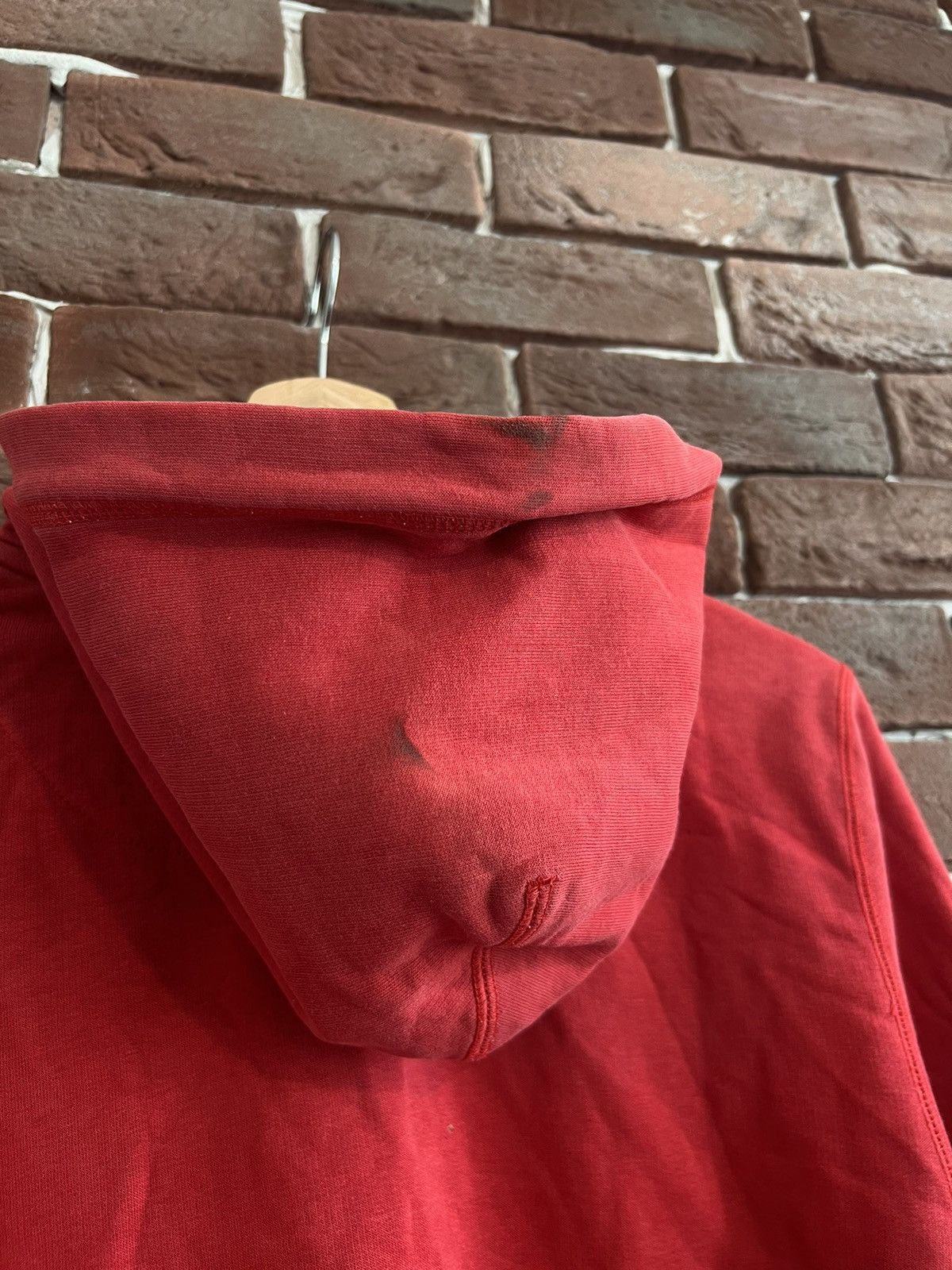 Nike Vintage 00s Y2K Nike Spellout Grey Tag Hoodie S Red Size US S / EU 44-46 / 1 - 7 Thumbnail