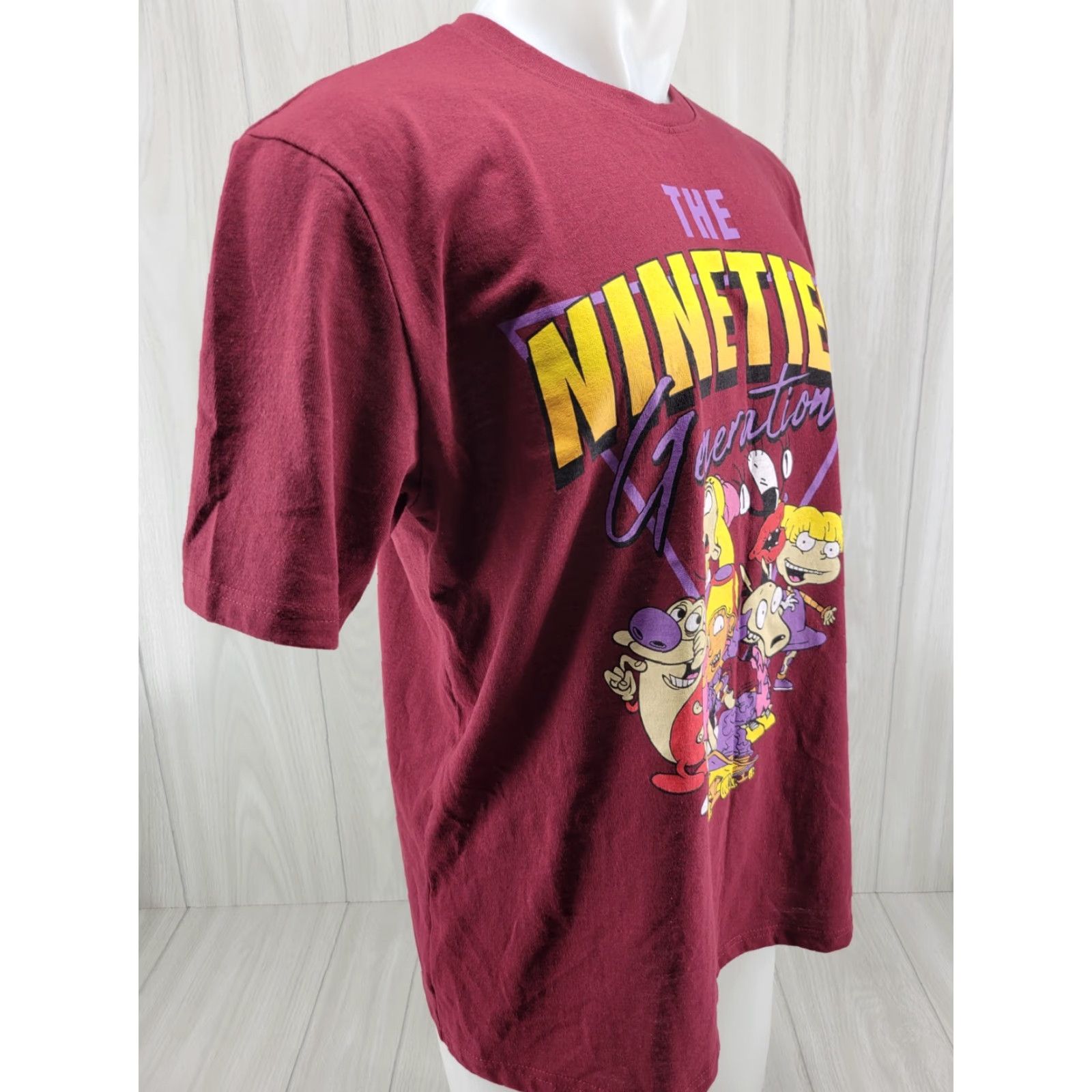 Nickelodeon VINTAGE Rugrats Womens 1X XL 90s Generation Maroon Nickelodeon Nineties Tee Size XL / US 12-14 / IT 48-50 - 4 Thumbnail
