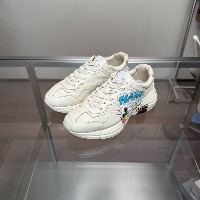 Gucci Gucci Rhyton Duck Print Low-Top Sneakers 0079 Size US 6.5 / EU 39-40 - 1 Thumbnail