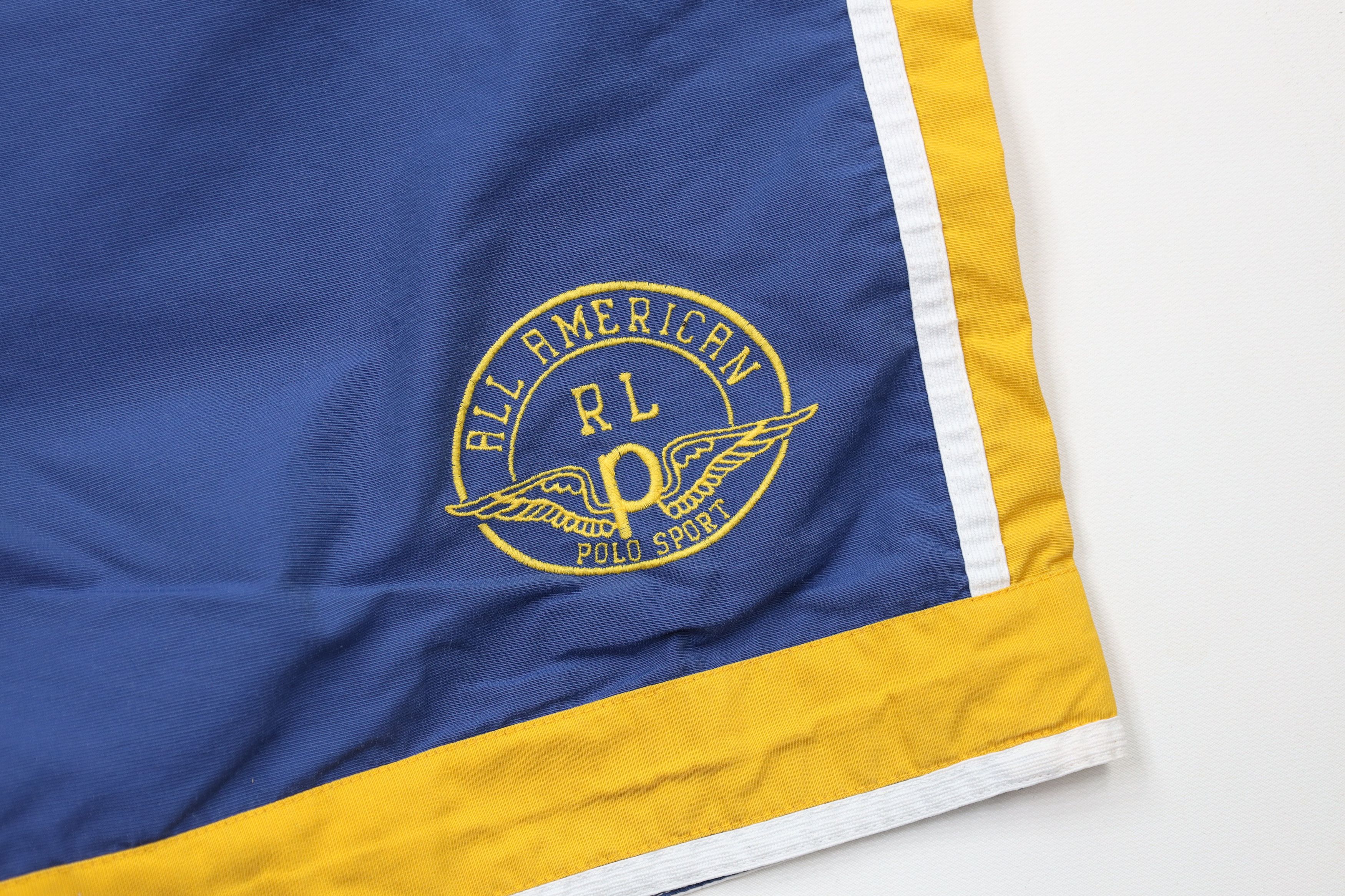 Ralph Lauren × Vintage Vintage 90s Polo Sport Ralph Lauren Wing Lined Shorts Trunks Size US 40 / EU 56 - 5 Thumbnail