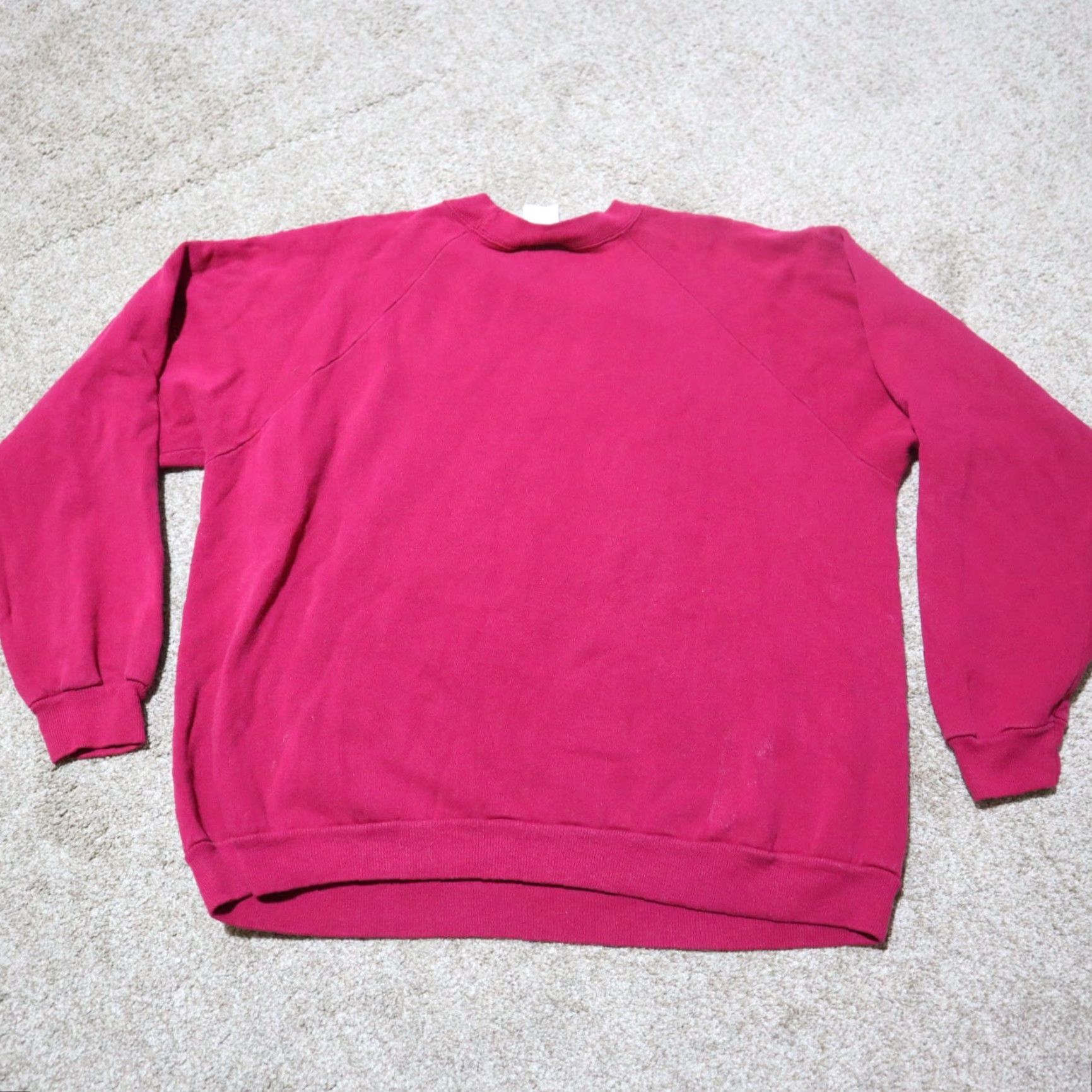 Vintage Looney Tunes Pullover Sweatshirt Adult XL Red 90s Cartoon Bugs Bunny Daffy Duck Tweety Logo Graphic Print Size XL / US 12-14 / IT 48-50 - 8 Thumbnail