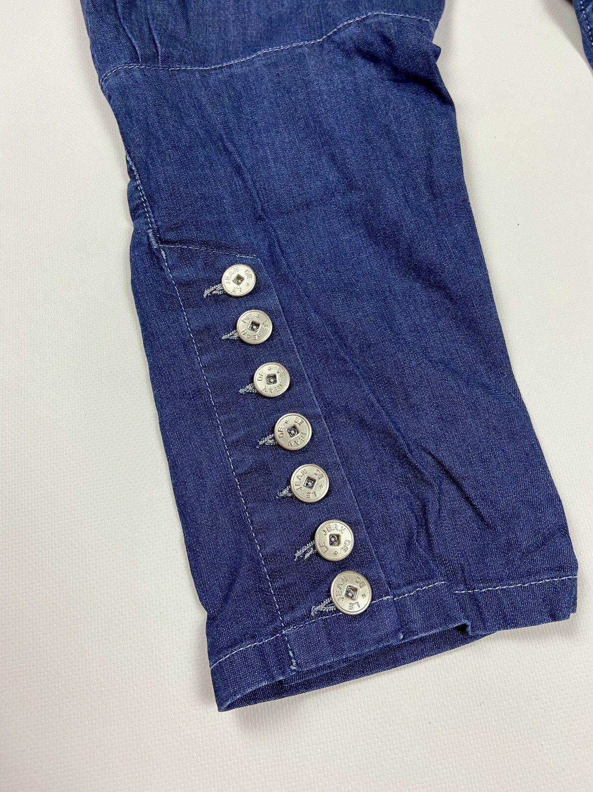 Marithe + Francois Girbaud × Vintage Marithe Francois Girbaud Navy Cropped Women Denim JeansSz 28 Size 30" / US 8 / IT 44 - 9 Thumbnail