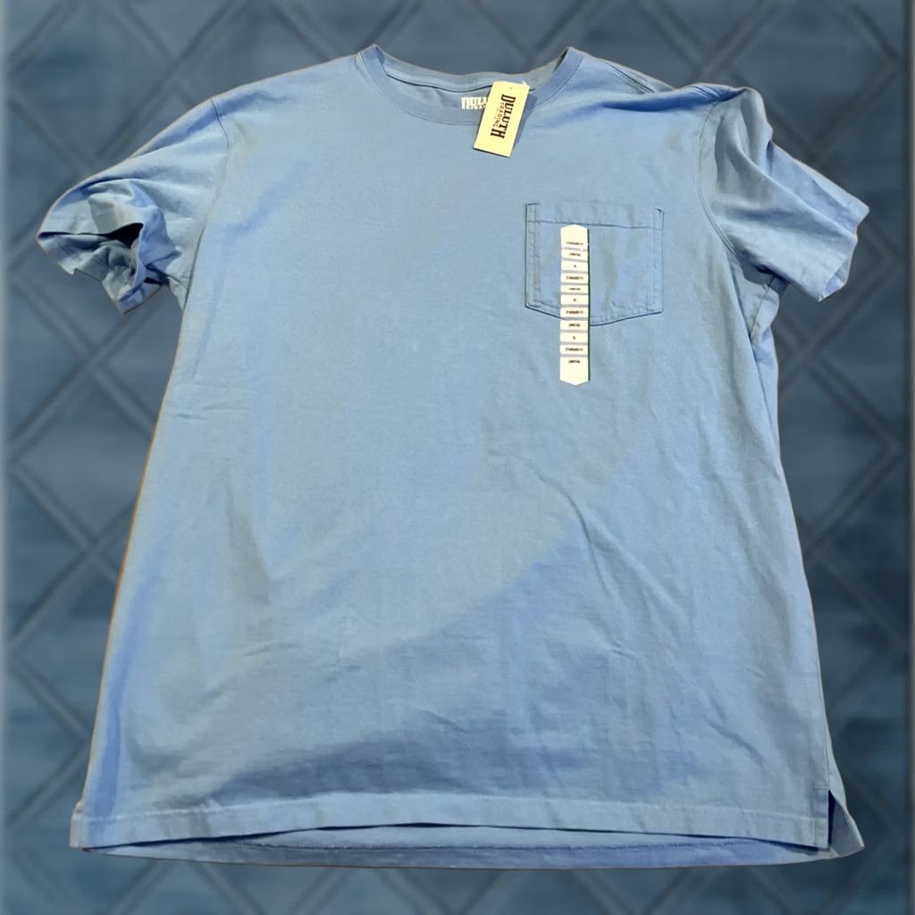 Pop Trading Company Duluth Trading Company T-Shirt Heavy Cotton Pocket Longtail Crew Neck Short Sleeve Men XL Blue NWT Pockets Men XL Size US XL / EU 56 / 4 - 1 Thumbnail