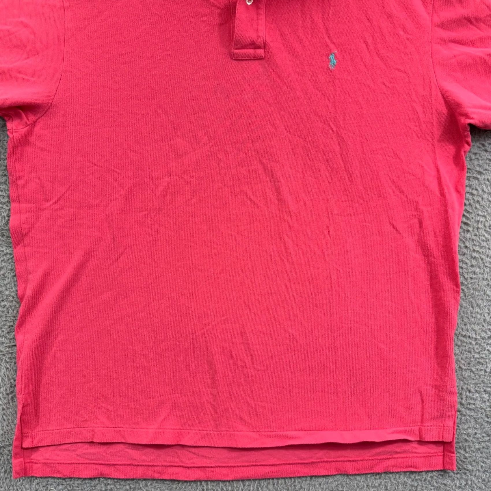 Ralph Lauren Polo Ralph Lauren Shirt Mens 2XL Pink Short Sleeve Pony Button Golf Preppy Knit Size US XXL / EU 58 / 5 - 2 Thumbnail