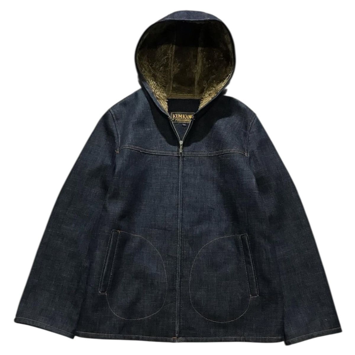 If Six Was Nine 2000s Archival Japanese Fur Jeans Hodded Jacket y2k style Size US L / EU 52-54 / 3 - 1 Thumbnail