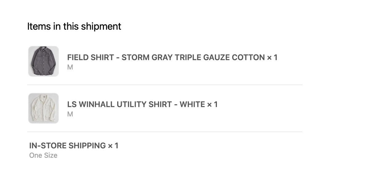18 East 18East LS WINHALL UTILITY SHIRT - WHITE TRIPLE GAUZE Size US M / EU 48-50 / 2 - 6 Thumbnail