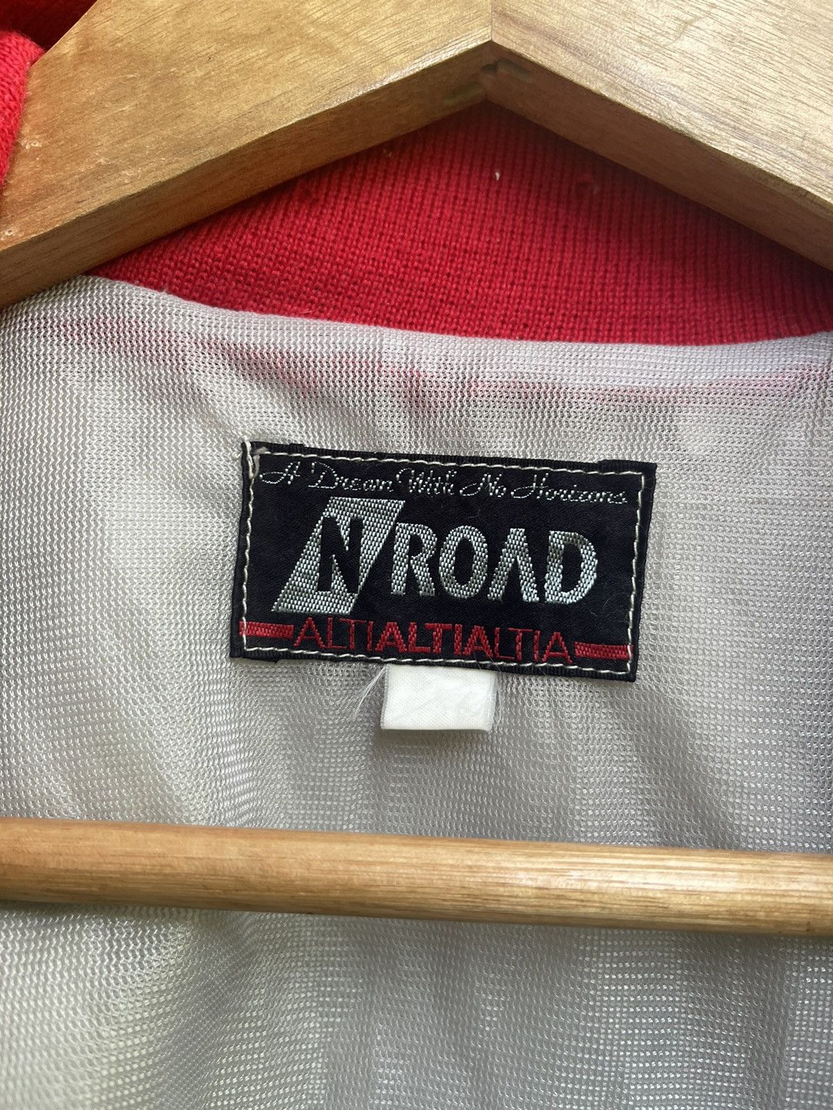 Japanese Brand × Vintage Vintage Altia Racing Jacket by N’ROAD – Grey/Red, Size L Size US M / EU 48-50 / 2 - 15 Thumbnail