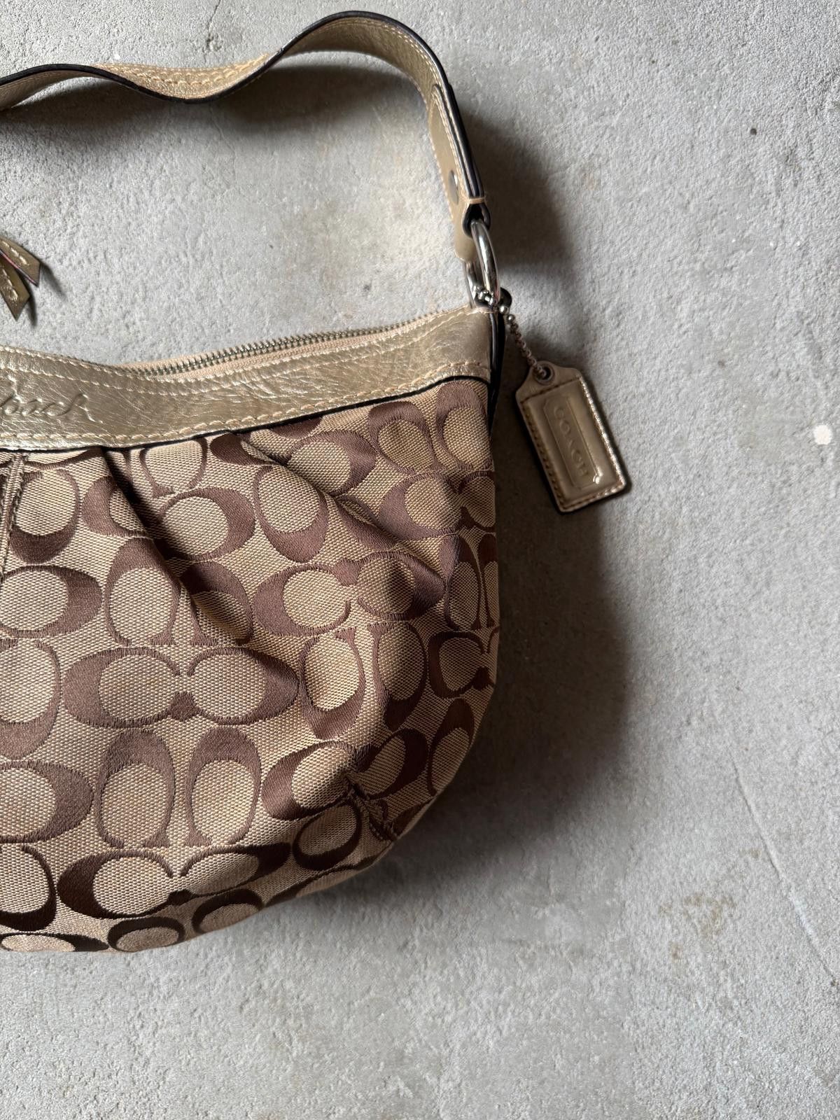 Coach Coach Signature Sufflette Shoulder Bag Beige/Gold Size ONE SIZE - 3 Thumbnail