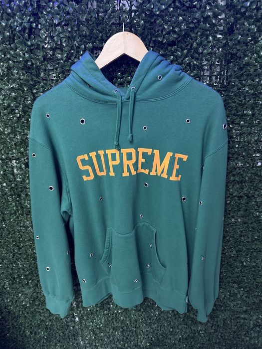 Green and discount orange supreme hoodie