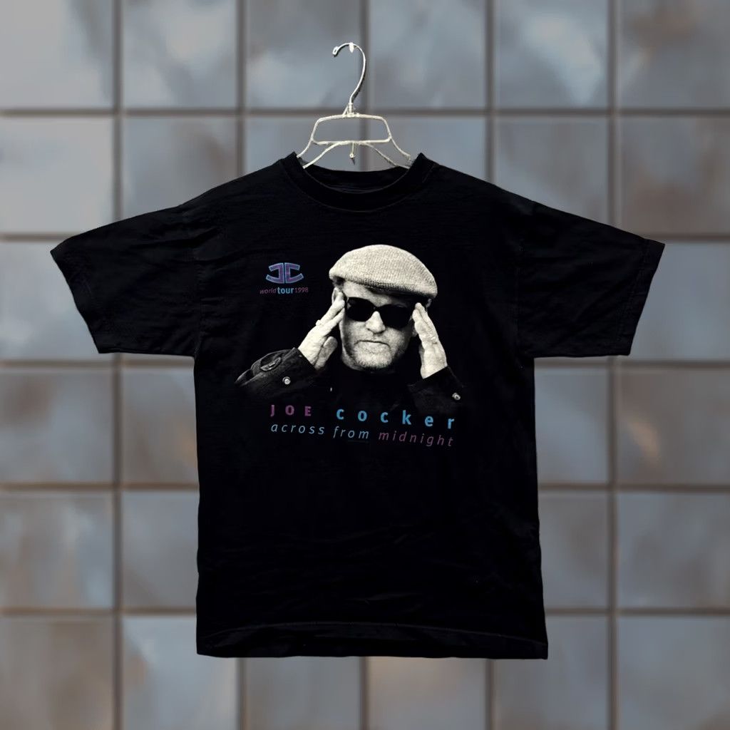 Vintage VINTAGE Tour Shirt Mens L Black Joe Cocker Across From Midnight World Concert Size Size US L / EU 52-54 / 3 - 1 Thumbnail
