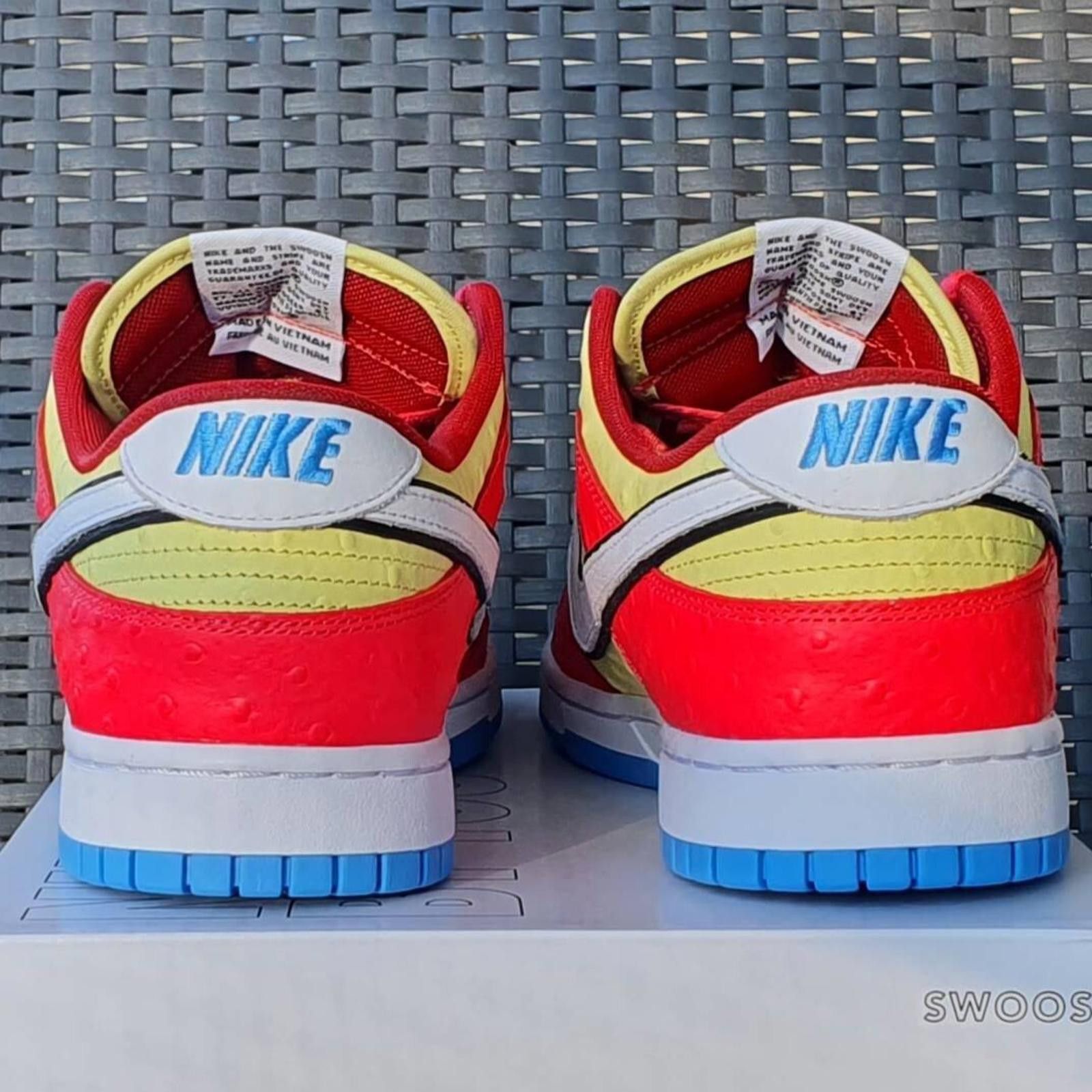 Nike Size 11.5 - Nike Dunk Low Unlocked - Premium 'Bart' theme Size US 11.5 / EU 44-45 - 6 Thumbnail