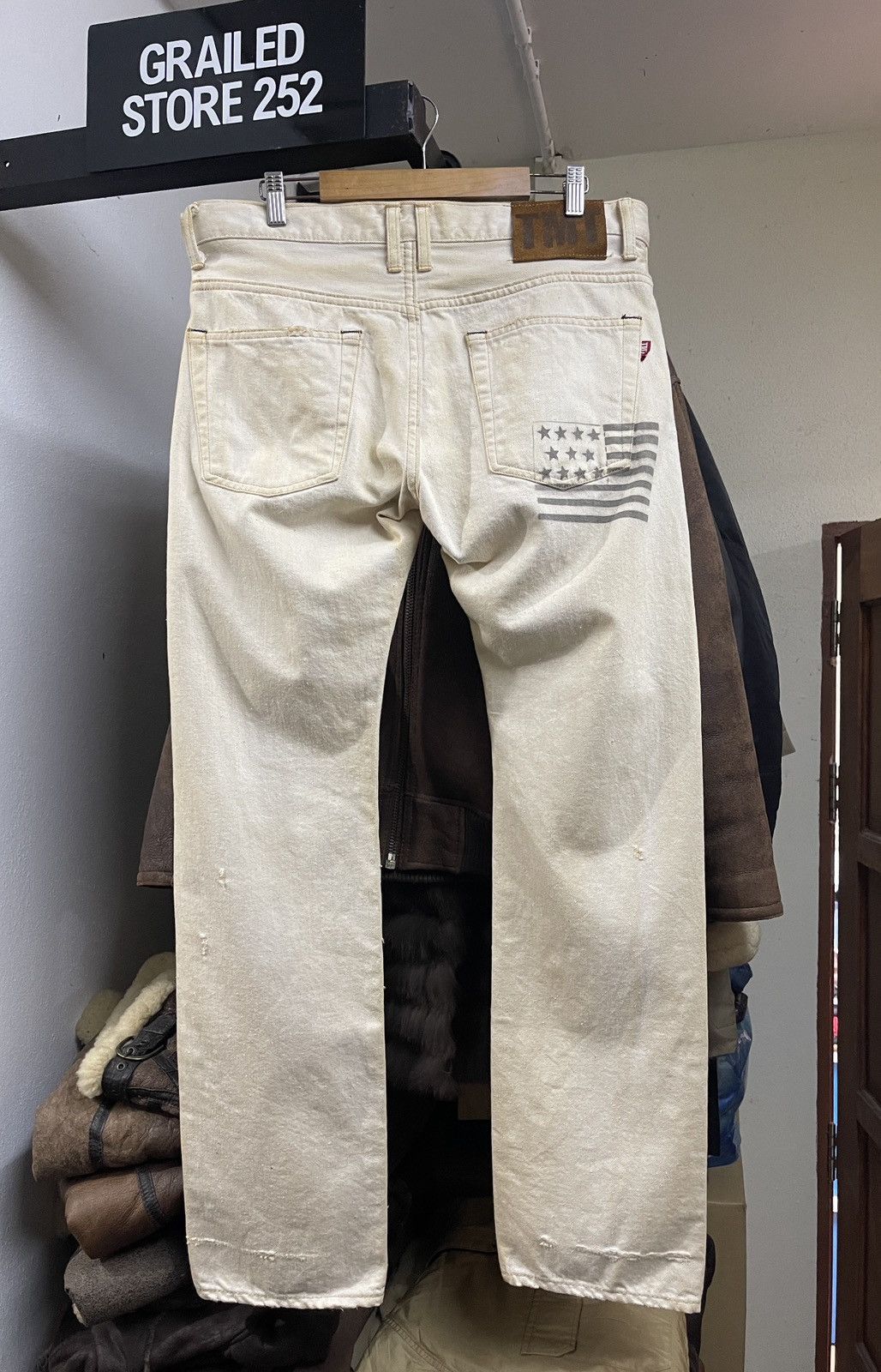 TMT TMT Japan Distressed Dirty Patchwork Pattern Denim Size US 34 / EU 50 - 18 Thumbnail