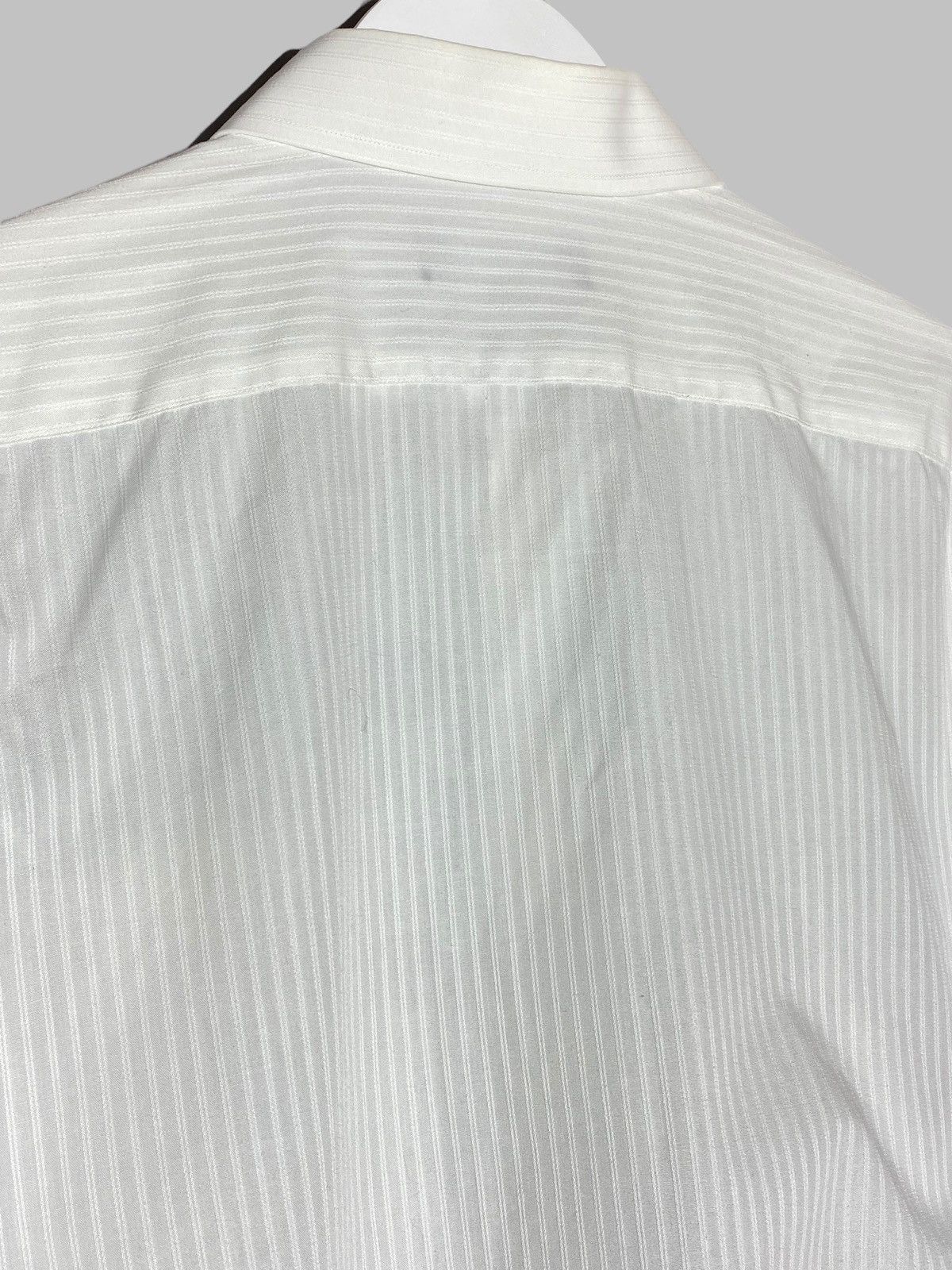 Christian Dior Monsieur Vintage 90s Christian Dior Monsieur White Striped Shirt Size US L / EU 52-54 / 3 - 12 Thumbnail