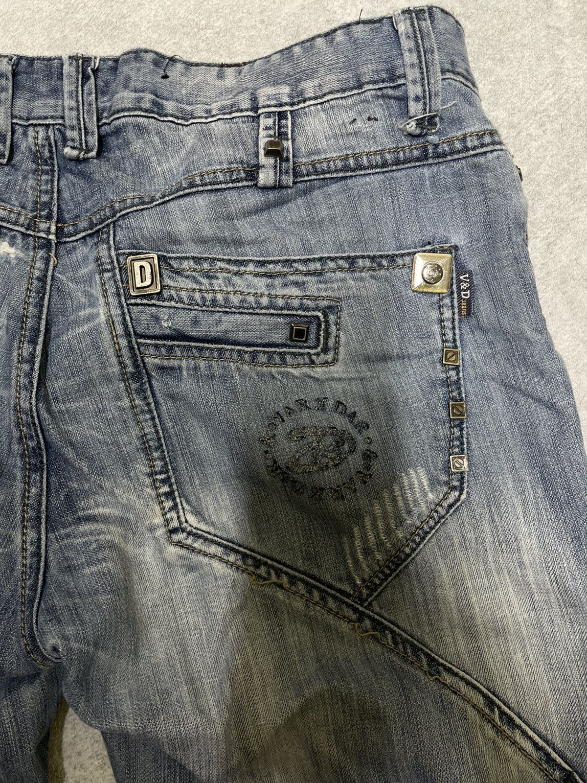 If Six Was Nine × Japanese Brand × Le Grande Bleu (L.G.B.) Y2K Distress Cuffs Denim IFSIXWASNINE Style Size US 33 - 10 Thumbnail