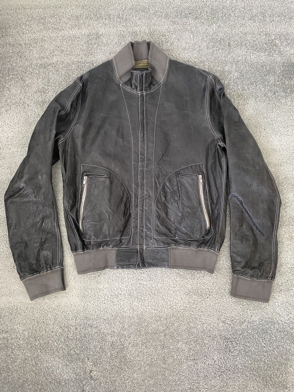 image of Carol Christian Poell Bomber Size 52 in Grey, Men's