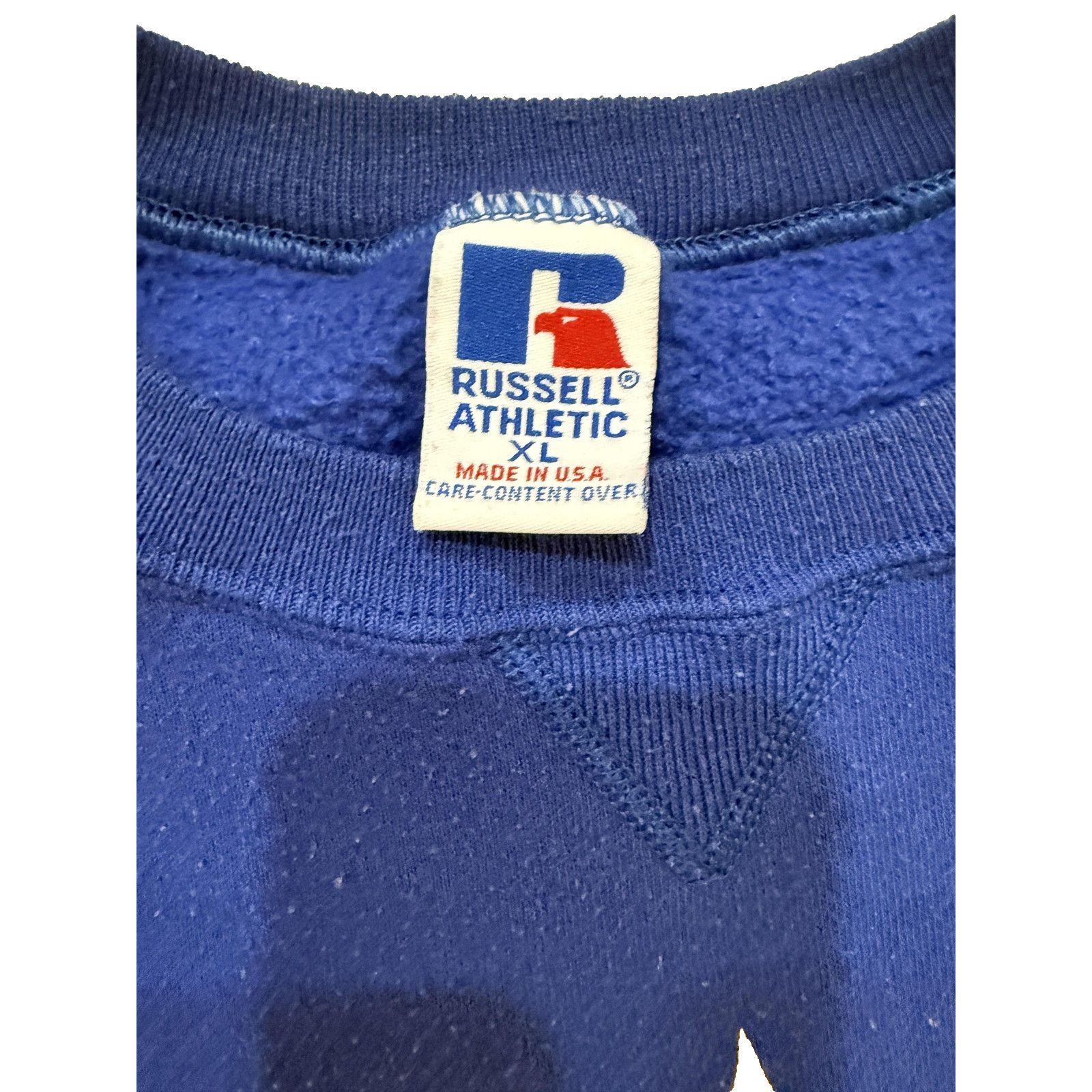 Russell Athletic Vintage Russell Athletic Sweatshirt Mens LG Blue USA 90s Size US L / EU 52-54 / 3 - 3 Thumbnail