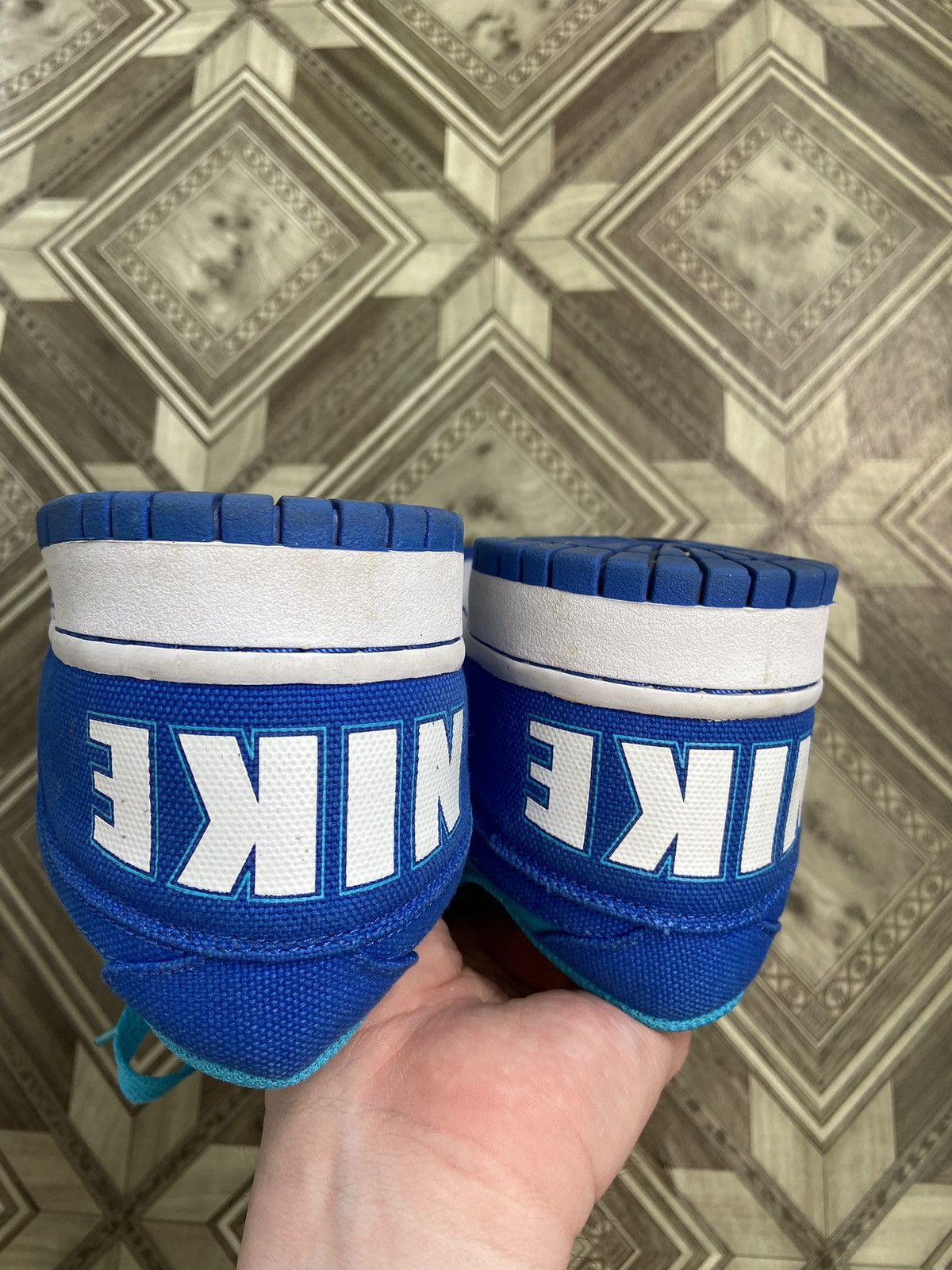 Nike × Vintage Nike Dunk Low "Blue Canvas" (255152-100, US12 / EUR46) Size US 12 / EU 45 - 7 Thumbnail