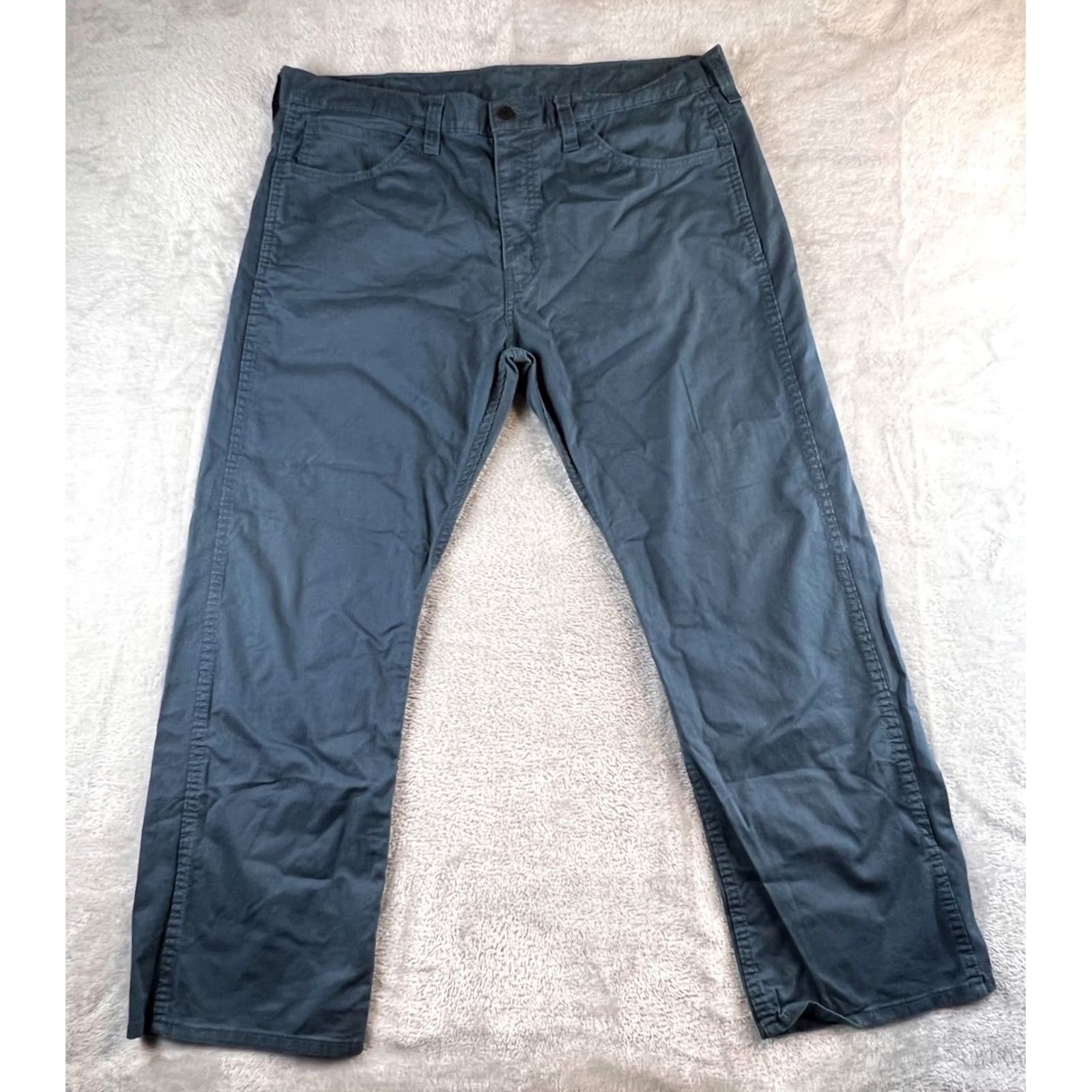 Levi's VINTAGE Levi's 569 Line 8 Twill Pant Mens 36 Levis 569 Straight Blue 5-Pocket Denim Jeans Men Slim Regular Fit 90s 80s USA Size US 36 / EU 52 - 2 Thumbnail