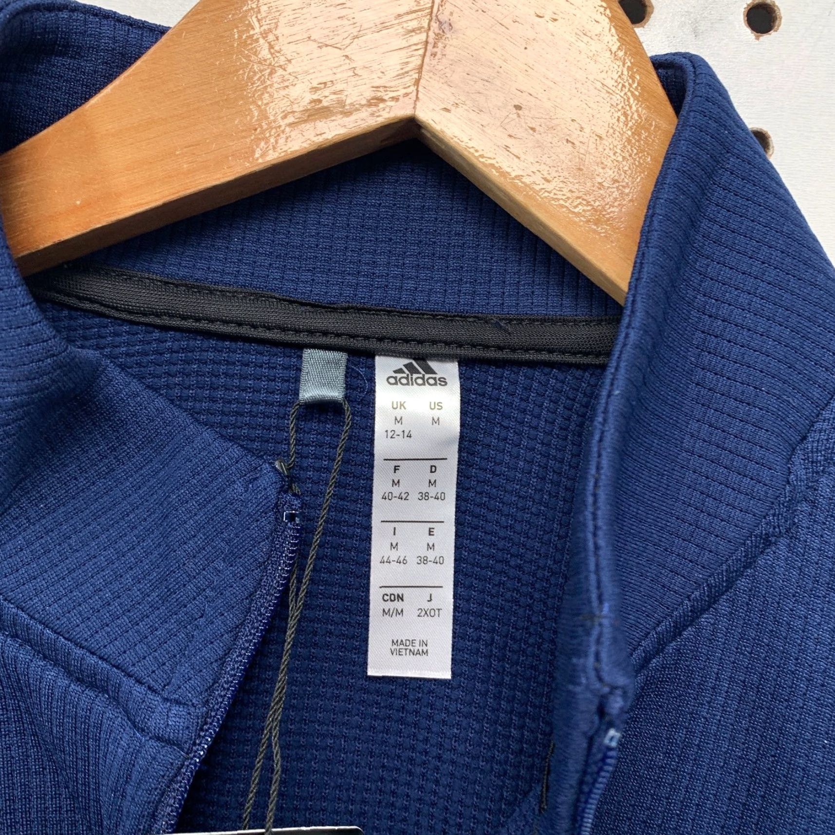 Adidas NEW Adidas Golf Jacket Womens Medium Blue White Zip NWT Size M / US 6-8 / IT 42-44 - 4 Thumbnail