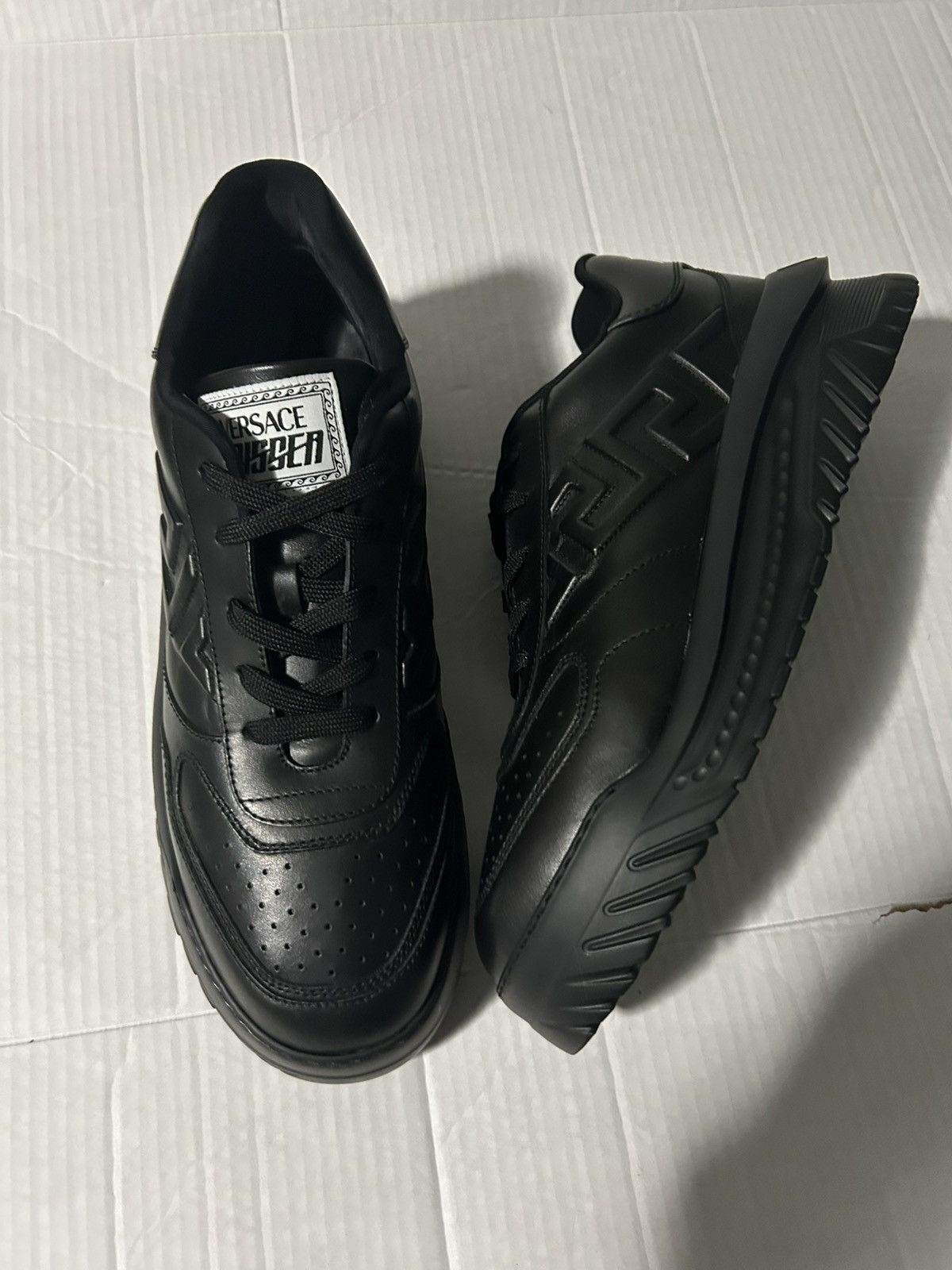 Versace Versace Greca Odissea Black Sneakers Men’s 14 US / 47 EU New Size US 14 / EU 47 - 1 Thumbnail