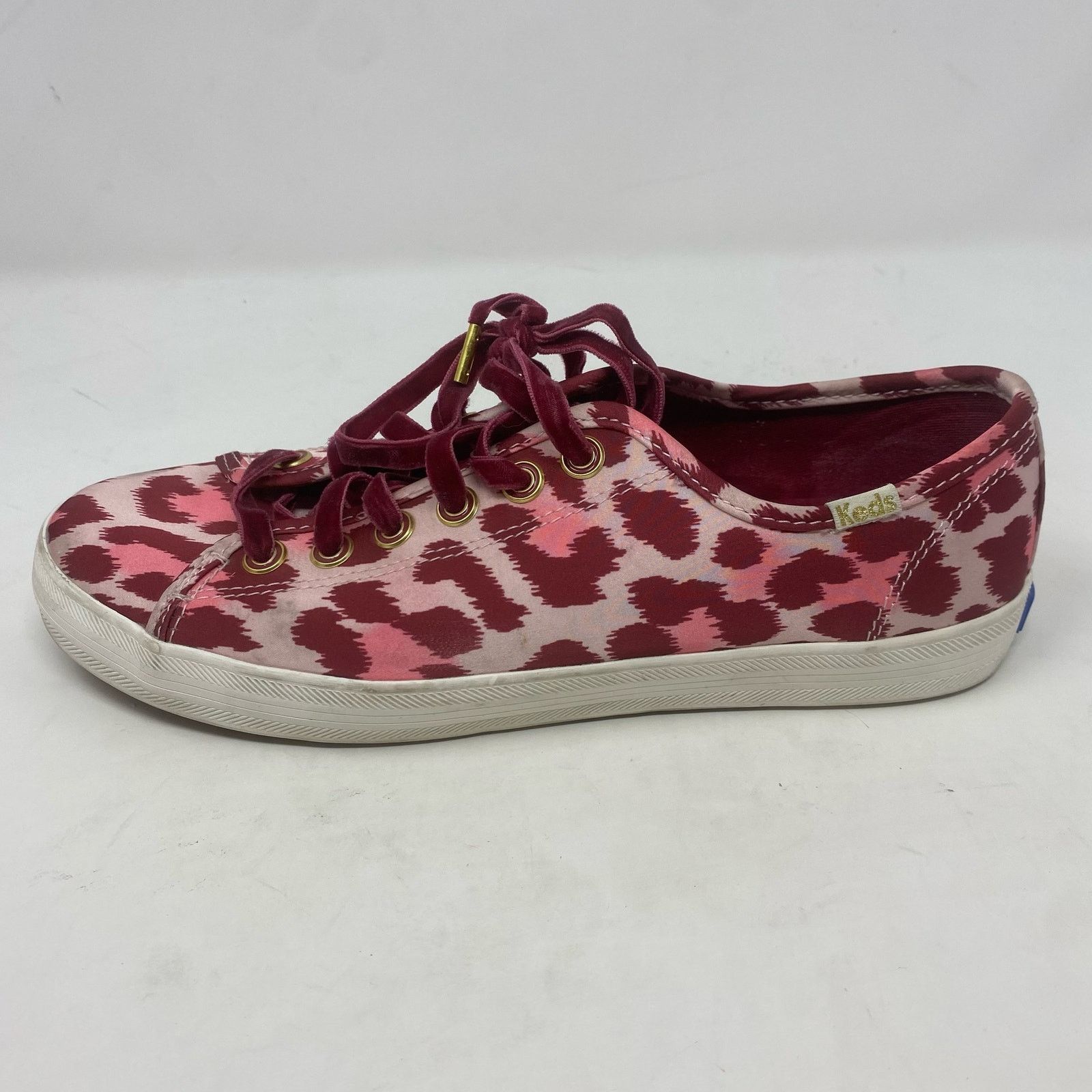 Kate Spade Kate Spade x Keds Kickstart Pink/Burgundy Leopard Satin 8.5 Size US 8.5 / IT 38.5 - 2 Thumbnail