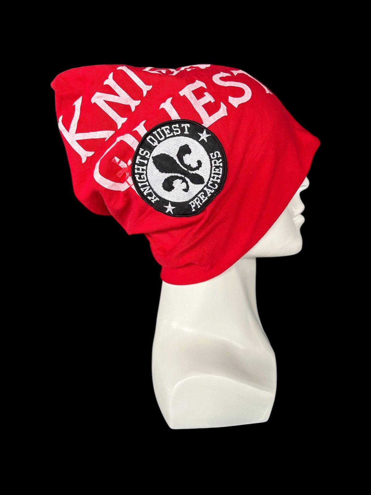 Japanese Brand × Vintage Japanese Punk Bondage Style Big Beanie Hats Rare 🎌🎌☠️☠️ Size ONE SIZE - 2 Thumbnail