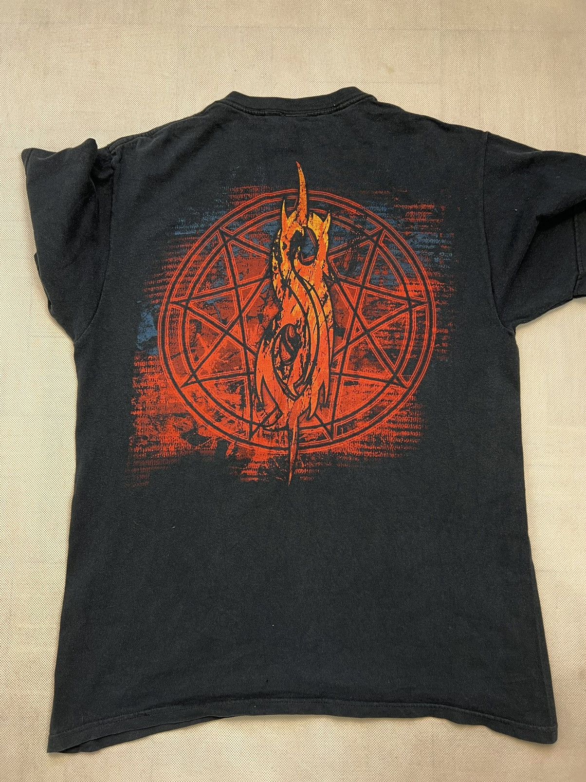 Band Tees × Slipknot × Vintage Tshirt Slipknot Vintage 90’s 00’s Metal Black Print Size US M / EU 48-50 / 2 - 4 Thumbnail