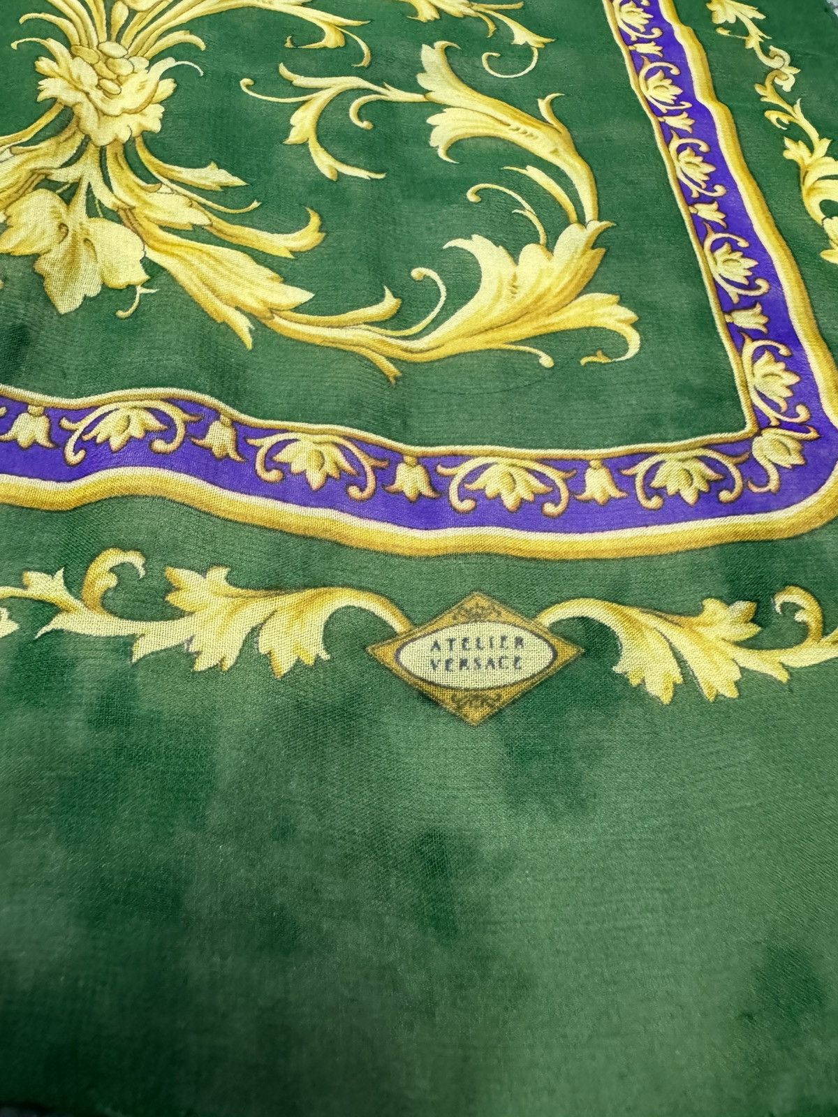 Versace ATELIER VERSACE FLORAL PRINT LONG SILK SCARF Size ONE SIZE - 7 Thumbnail