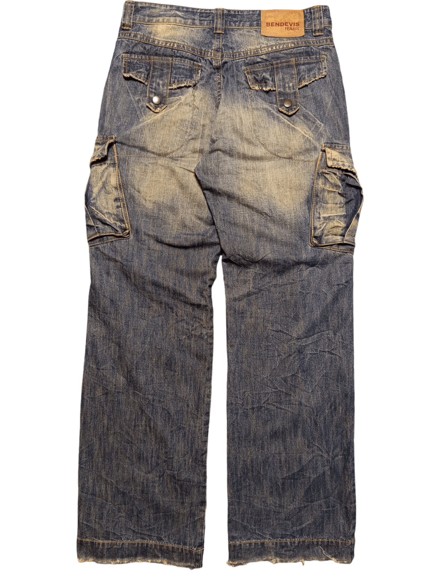 Vintage Rusty Distressed Jean Baggy Grunge Cargo Size US 31 - 10 Thumbnail