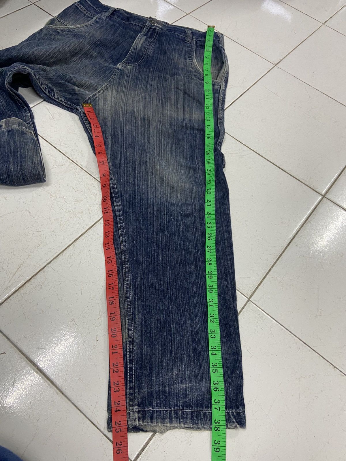 Japanese Brand JUNGLE STORM DROP CROTH CARPENTER DENIM JEANS Size US 30 / EU 46 - 16 Thumbnail