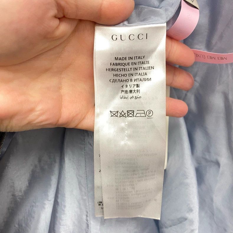 Gucci Gucci Blue and pink striped tweed gold buckle small fragran Size S / US 4 / IT 40 - 4 Thumbnail