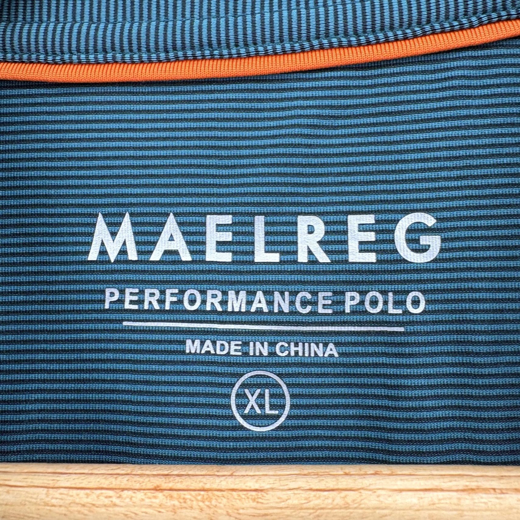 Vintage Maelreg Performance Polo Shirt Mens XL Blue Stripe Long Sleeve Golf Casual Camp Size US XL / EU 56 / 4 - 4 Thumbnail