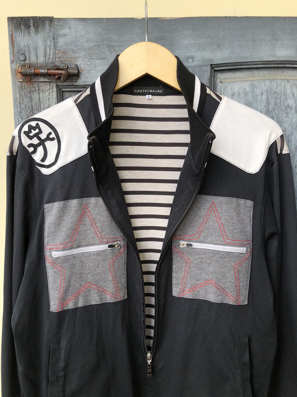 Jean Charles De Castelbajac Castlebajac Track Zip-Up Jacket Star Design & Embroidery Size US M / EU 48-50 / 2 - 11 Thumbnail