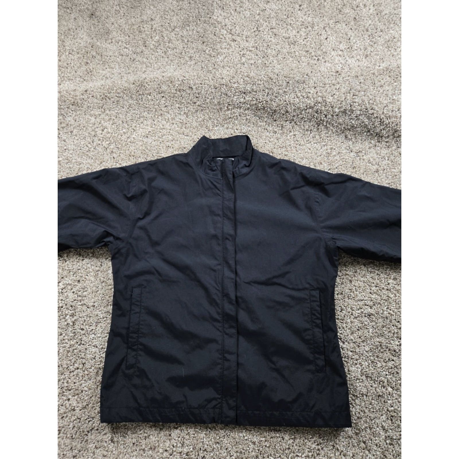 Nike VINTAGE Nike Golf Jacket Womens M Black Storm-Fit Windbreaker Lined Nylon Size M / US 6-8 / IT 42-44 - 3 Thumbnail