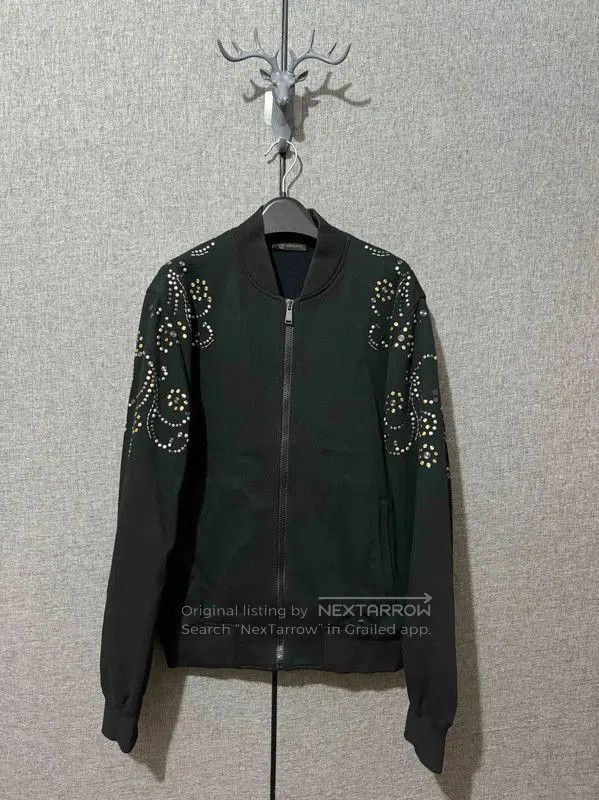 Versace Versace Black Embroidered Logo Men's Jacket . Size US S / EU 44-46 / 1 - 1 Thumbnail
