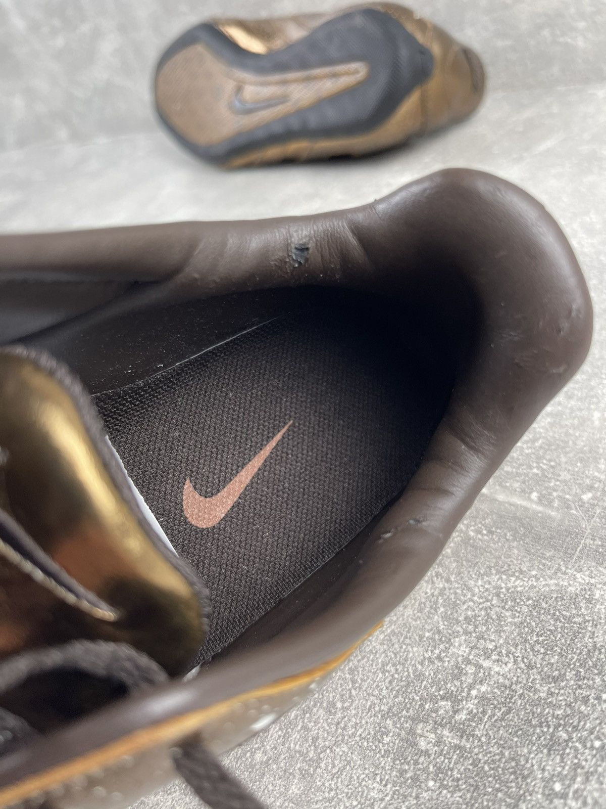 Nike × Vintage Nike NEW Gold ROUBAIX Leather Sneaker Shoes Size US 7.5 / IT 37.5 - 12 Thumbnail