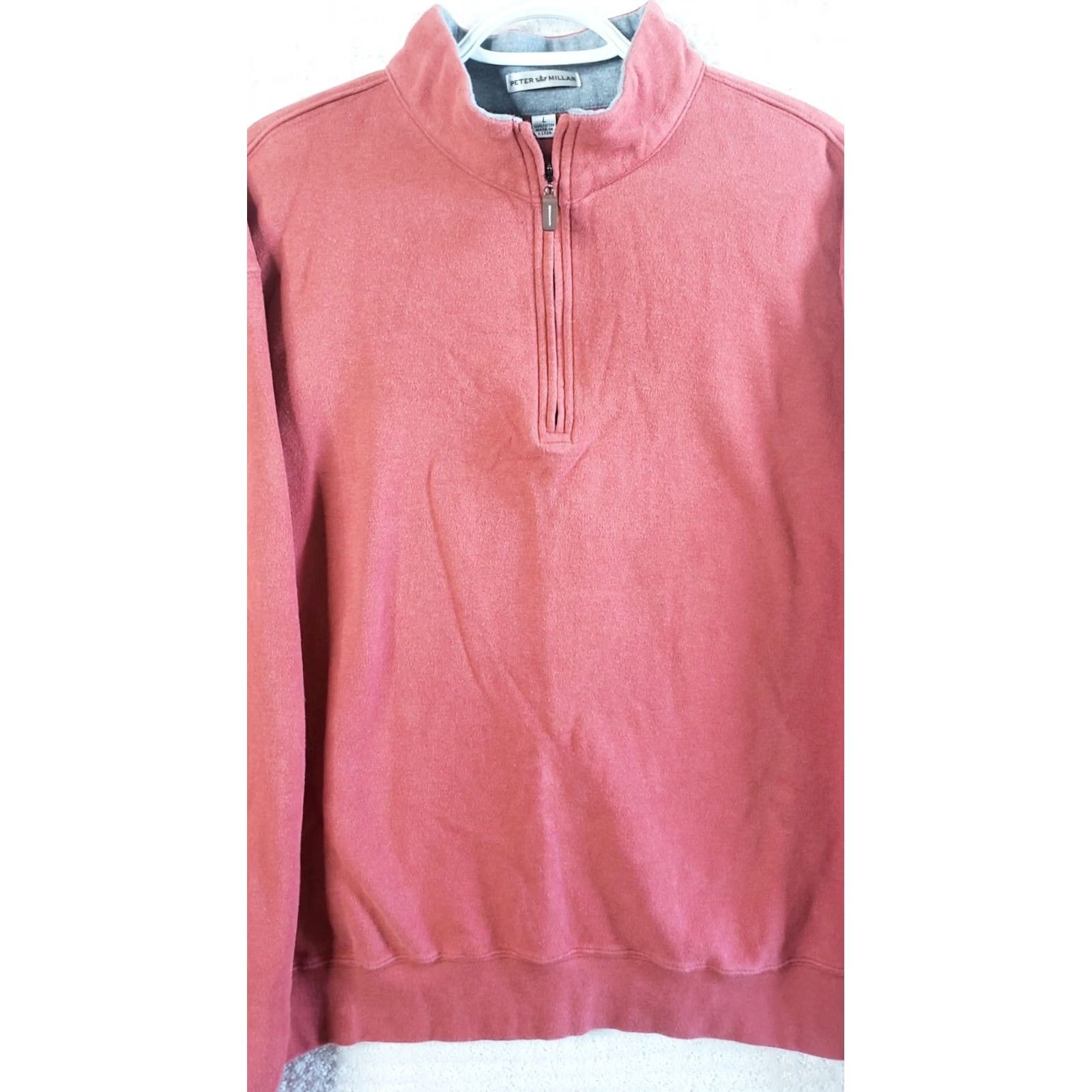 Peter Millar Peter Millar Sweater Mens L Red 1/4 Zip Pullover Long Sleeve Casual Golf Size US L / EU 52-54 / 3 - 2 Thumbnail