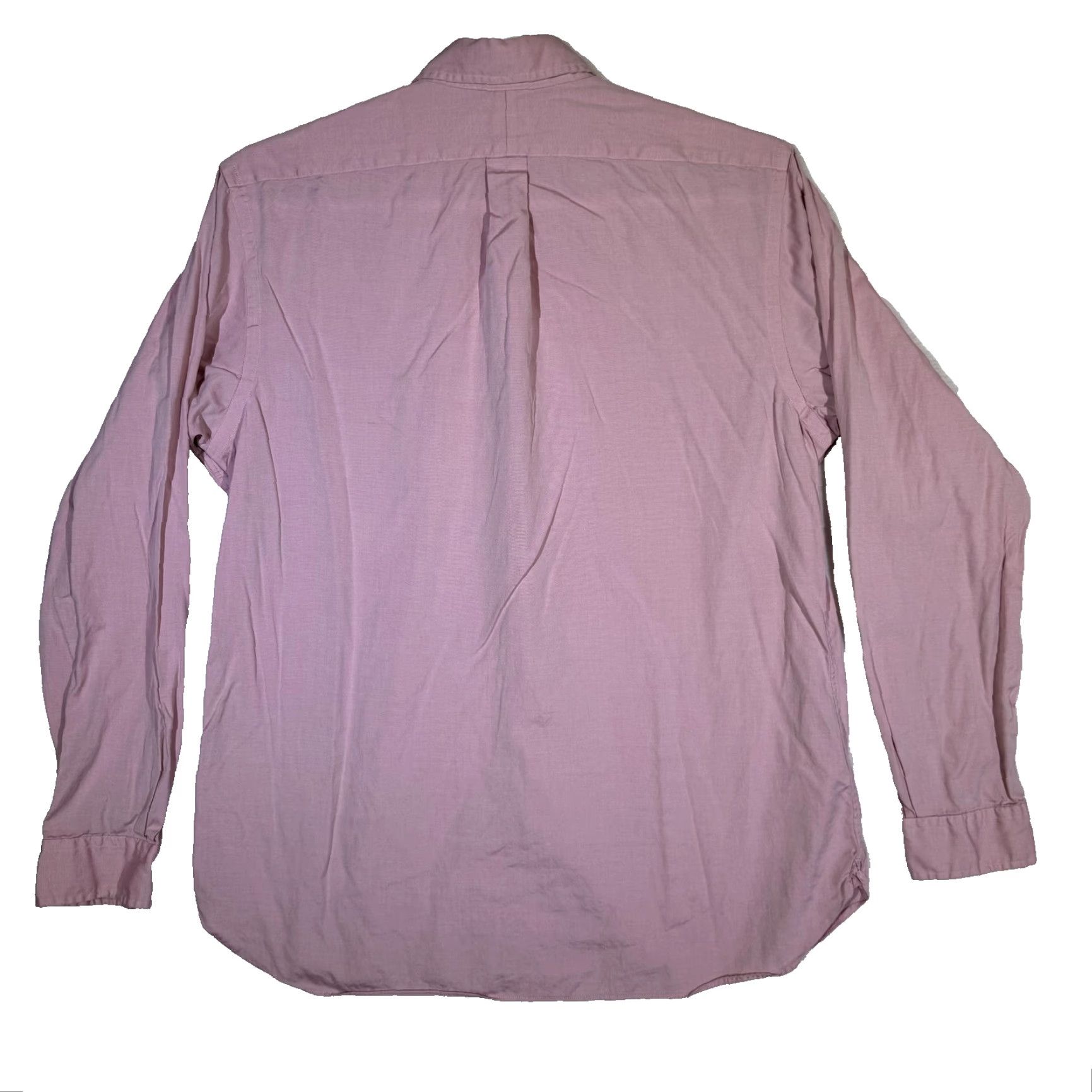 Ralph Lauren Ralph Lauren Shirt Mens 17 Pink Long Sleeve Button Down Dress Oxford Classic Shirt Men Pink 100% Cotton Size 46R - 2 Thumbnail