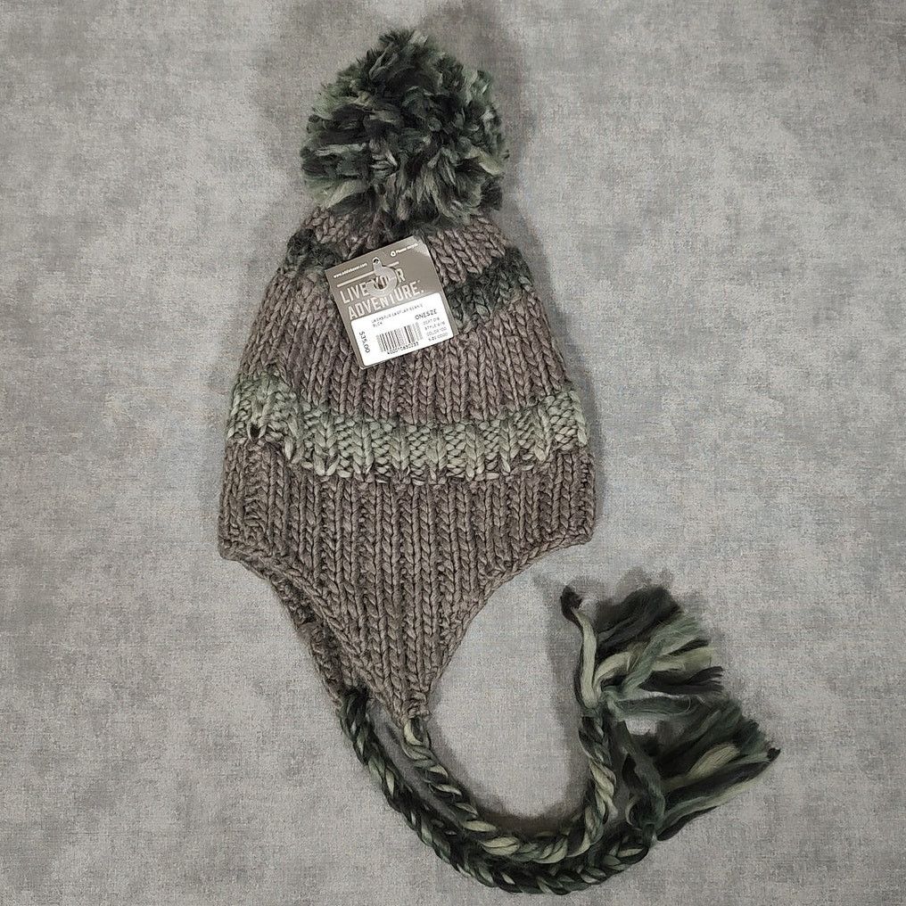 Eddie Bauer Eddie Bauer Larkspur Earflap pom pom knit beanie unisex OS Size ONE SIZE - 1 Thumbnail