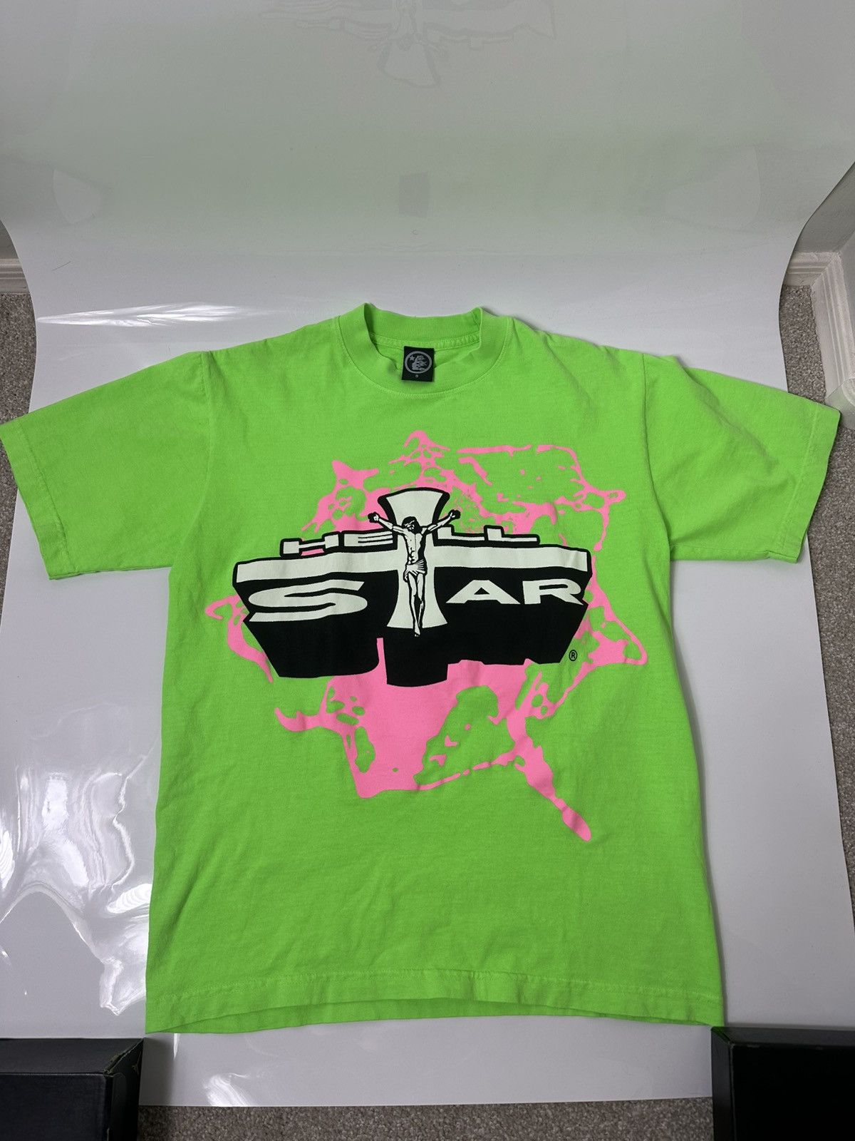 HELLSTAR Hellstar “Jesus Emblem” Green Size US S / EU 44-46 / 1 - 1 Thumbnail