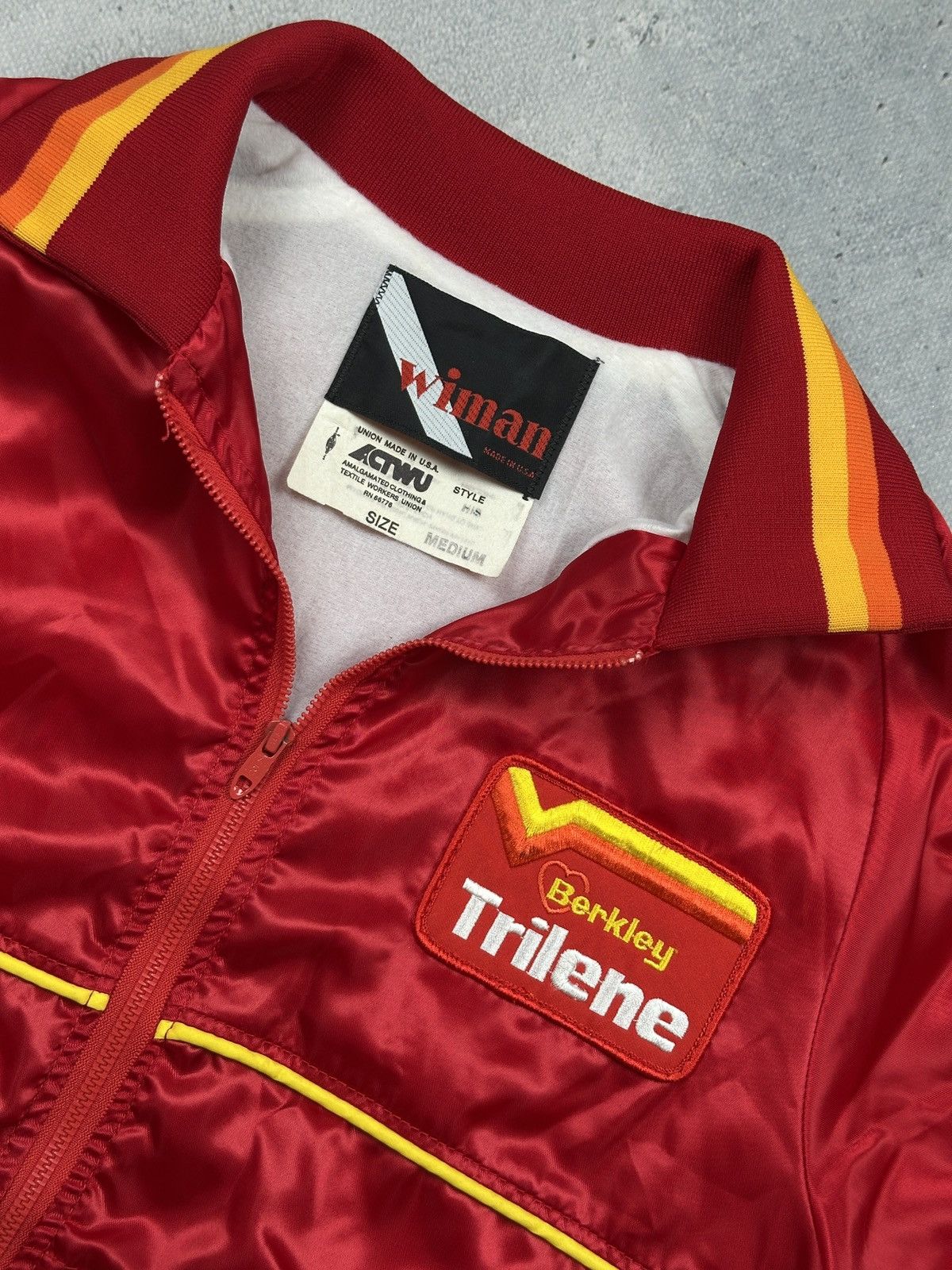Vintage Vintage 80s Berkley Trilene Satin Racing Jacket 90s USA M Size US M / EU 48-50 / 2 - 9 Thumbnail