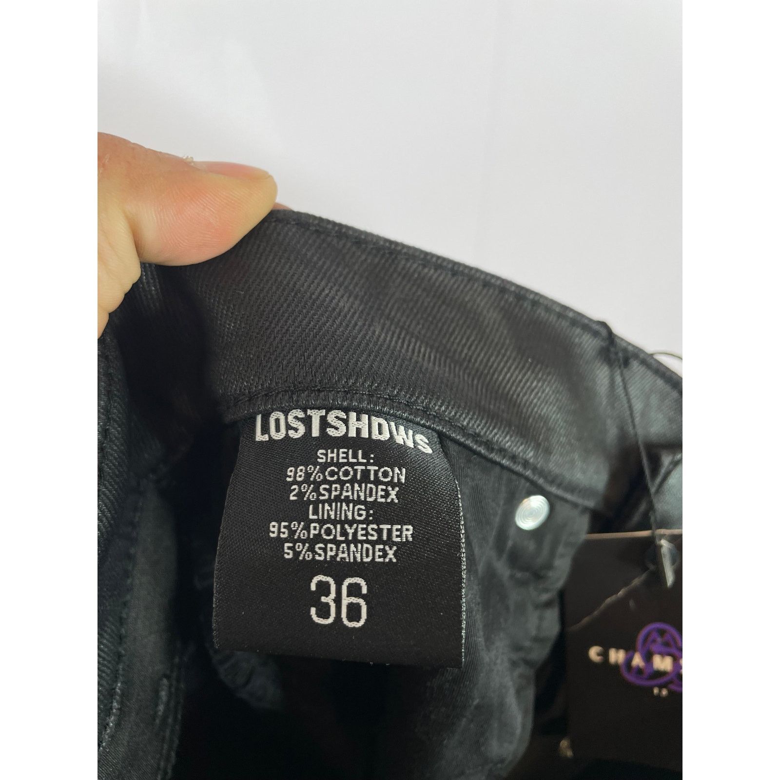 Other LOSTSHDWS Black & Orange Wax Jeans Size US 36 / EU 52 - 3 Thumbnail