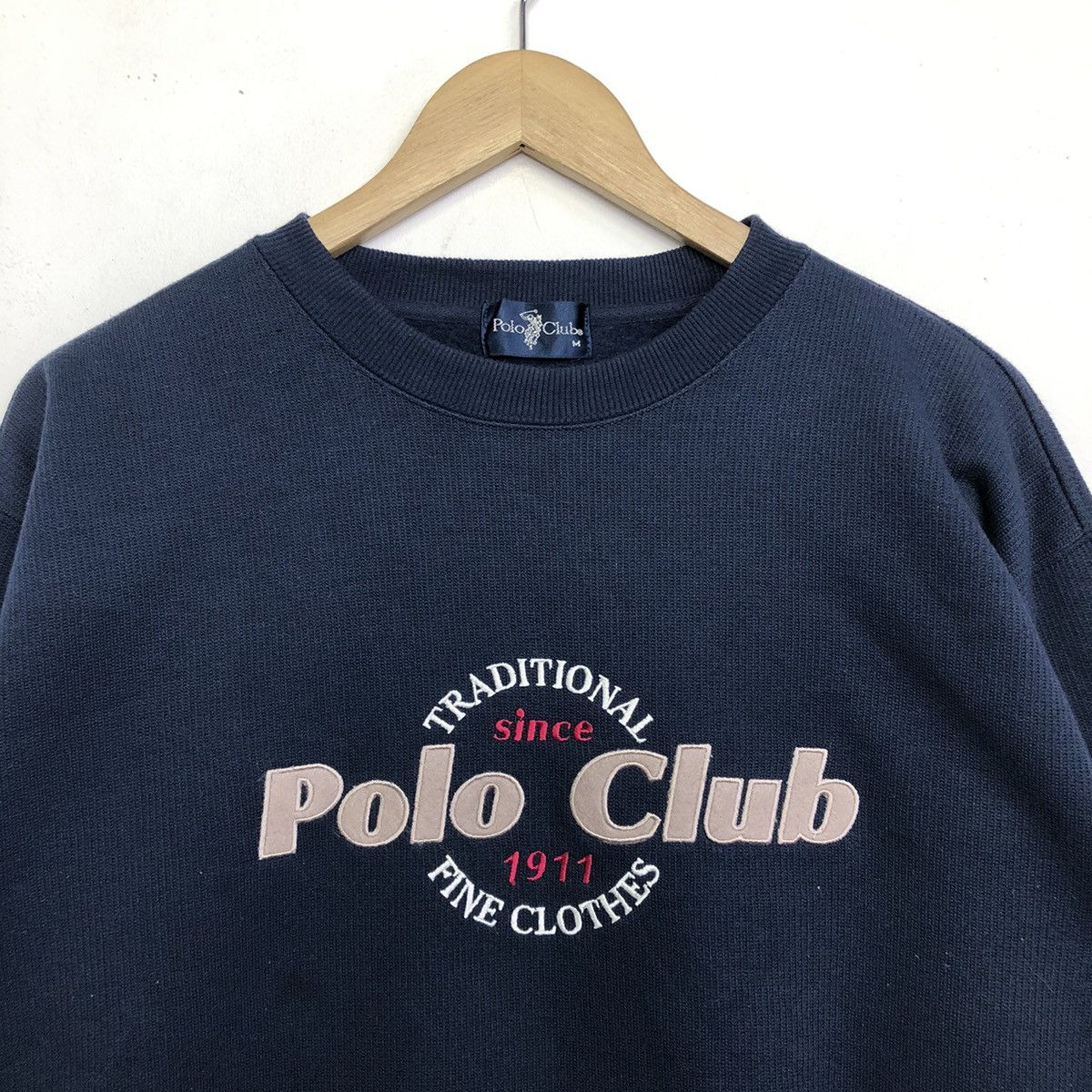 Beverly Hills Polo Club VINTAGE POLO CLUB SPELLOUT EMBRIODERY SWEATSHIRT Size US M / EU 48-50 / 2 - 2 Thumbnail