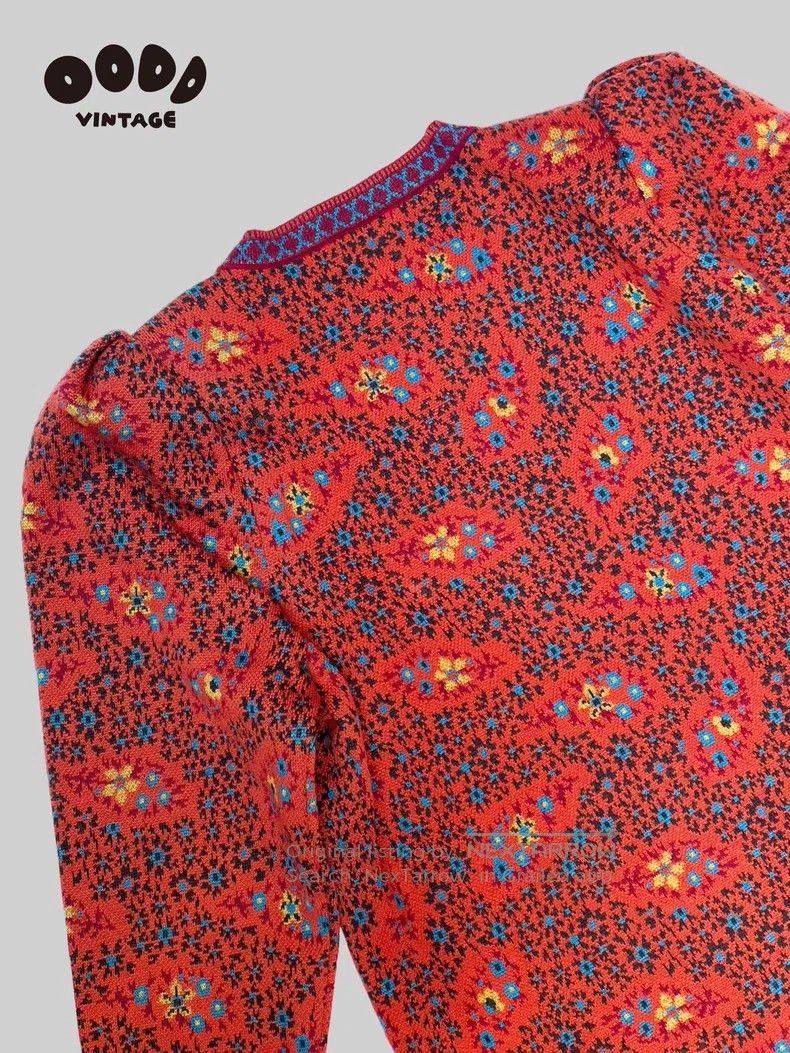 Saint Laurent Paris Saint Laurent Paris Floral padded shoulder long-sleeve dre Size M / US 6-8 / IT 42-44 - 6 Thumbnail
