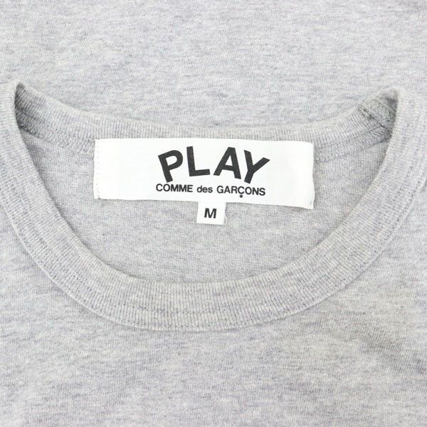 Comme des Garcons PLAY T-Shirts short sleeves one-point patch crew neck cotton Gray Size US M / EU 48-50 / 2 - 4 Thumbnail