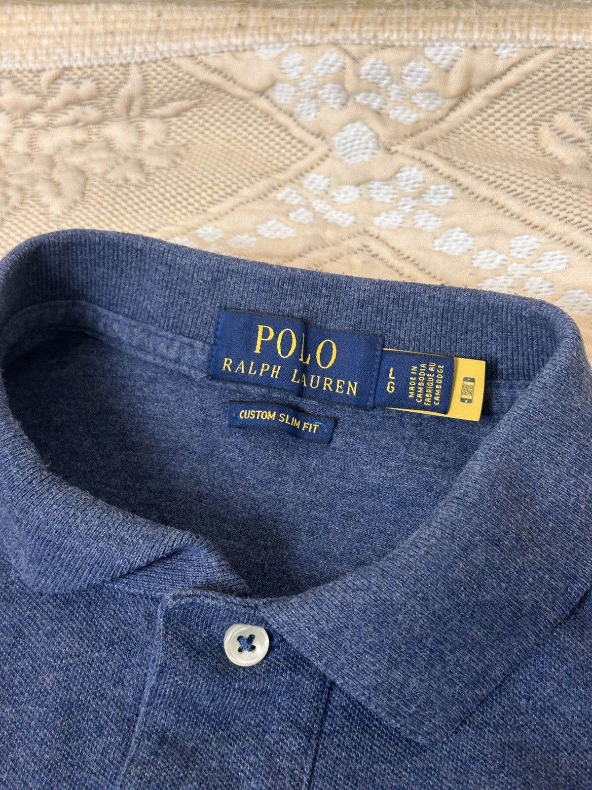 Polo Ralph Lauren 🔥 POLO RALPH LAUREN RUGBY SLIM SHIRT BIG PONY Y2K CHIEF KEEF Size US L / EU 52-54 / 3 - 5 Thumbnail