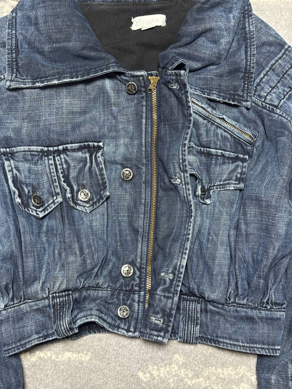 Diesel 🧥 Diesel Cropped Denim Jacket — Y2K Utility Edition Size US L / EU 52-54 / 3 - 4 Thumbnail