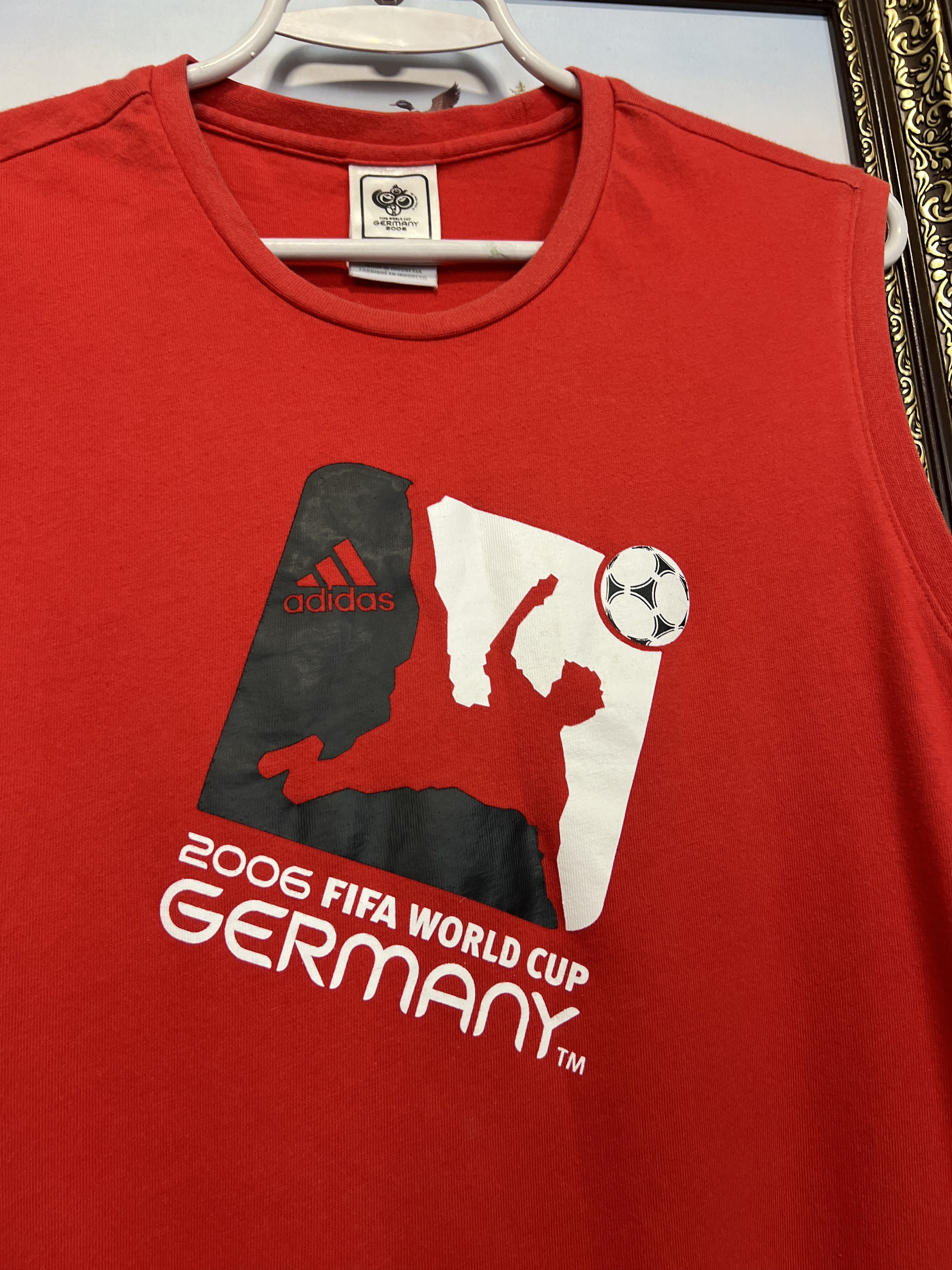 Adidas Germany World Cup Football Train Vest Shirt Siccer Jersey Size US M / EU 48-50 / 2 - 3 Thumbnail