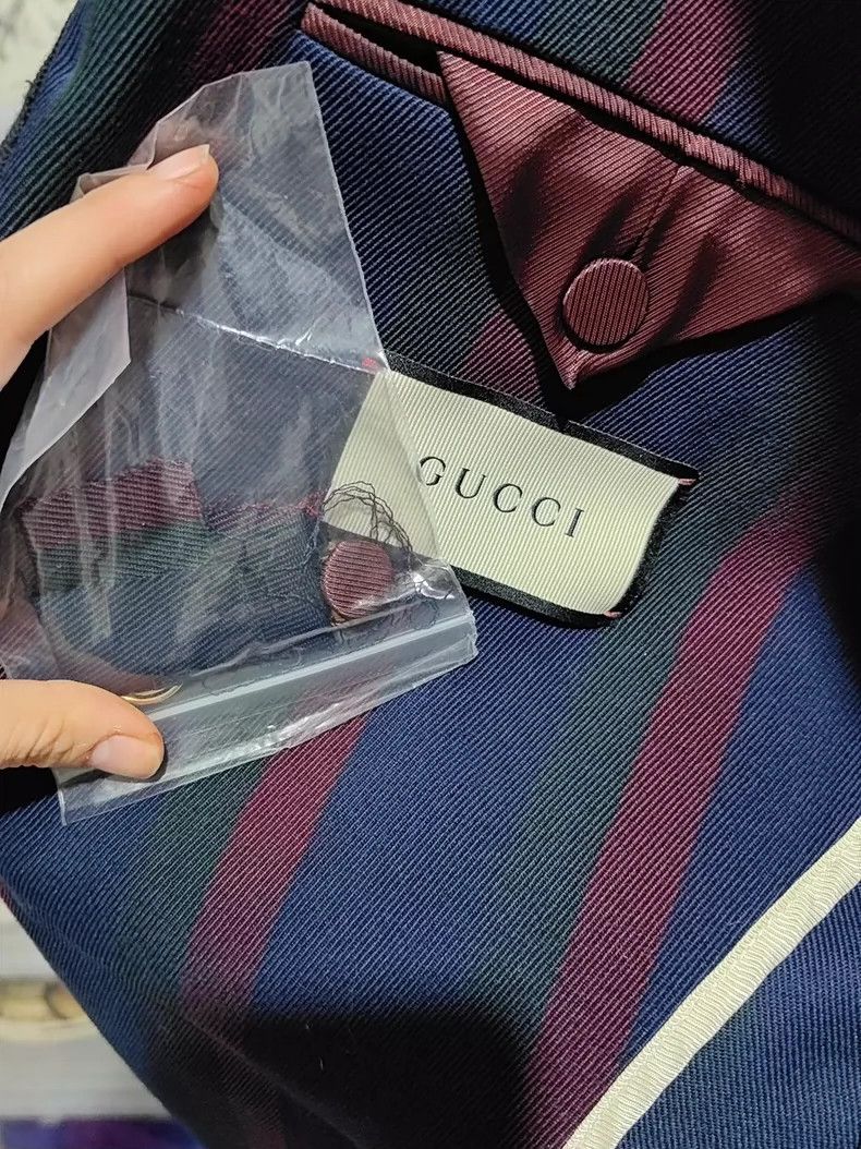 Gucci Gucci Men's striped casual jacket 2502-Nextarrow Size US S / EU 44-46 / 1 - 7 Thumbnail